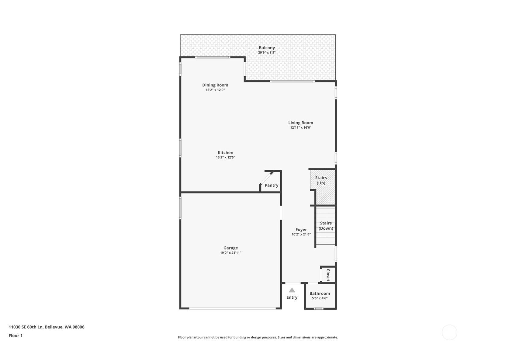 11030 SE 60th Lane, Bellevue, WA 98006 Main Floor Plan