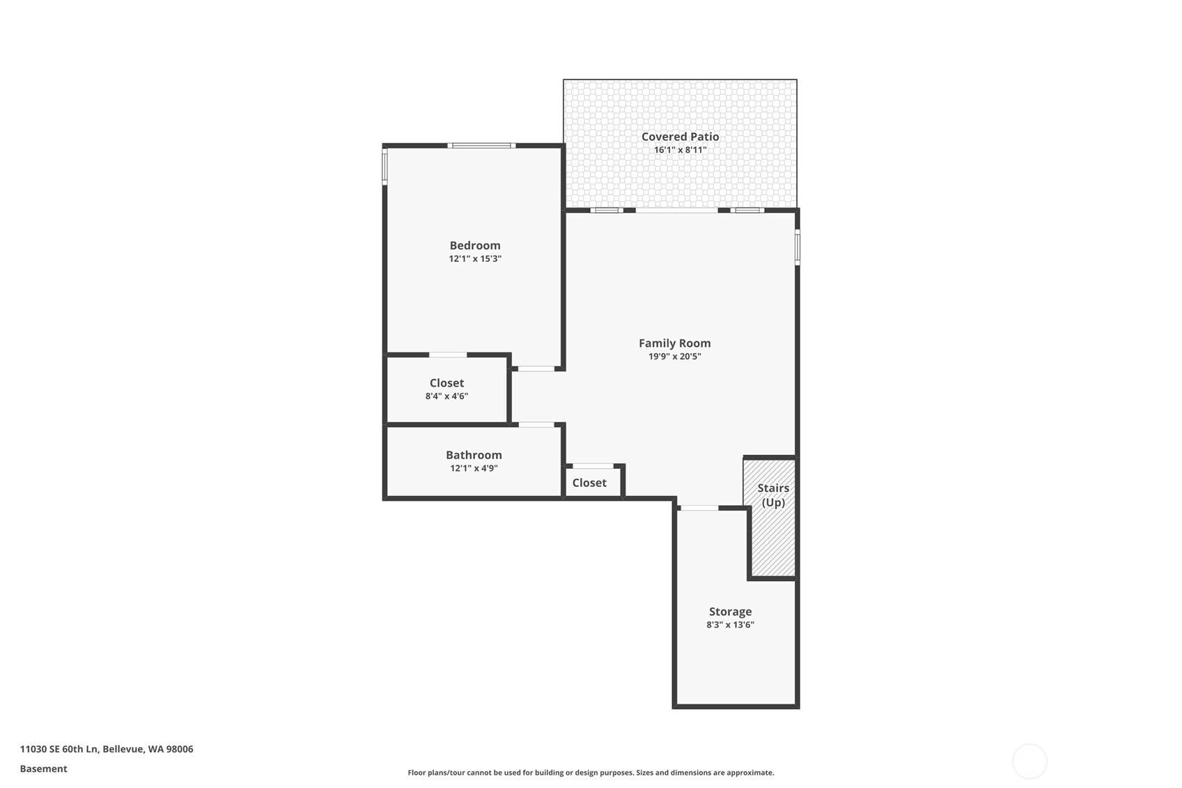 11030 SE 60th Lane, Bellevue, WA 98006 Daylight Basement Floor Plan