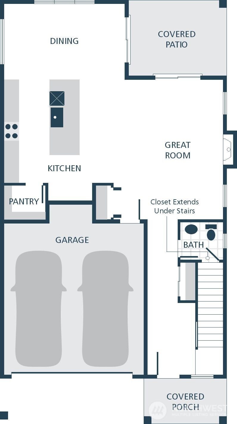 7717 Upper Ridge Road, Everett, WA 98203 IMAGE IS A RENDERING!! photographs are for illustrative purposes only. Features, finishes, interior/exterior colors, landscaping and floorplan shown may vary from actual homes built.
