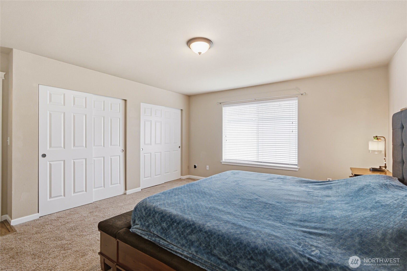 4628 Durham Street SE, Lacey, WA 98503 Spacious primary bedroom with two closets, including a walk-in.