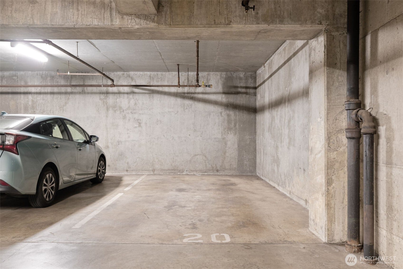 Large dedicated parking space