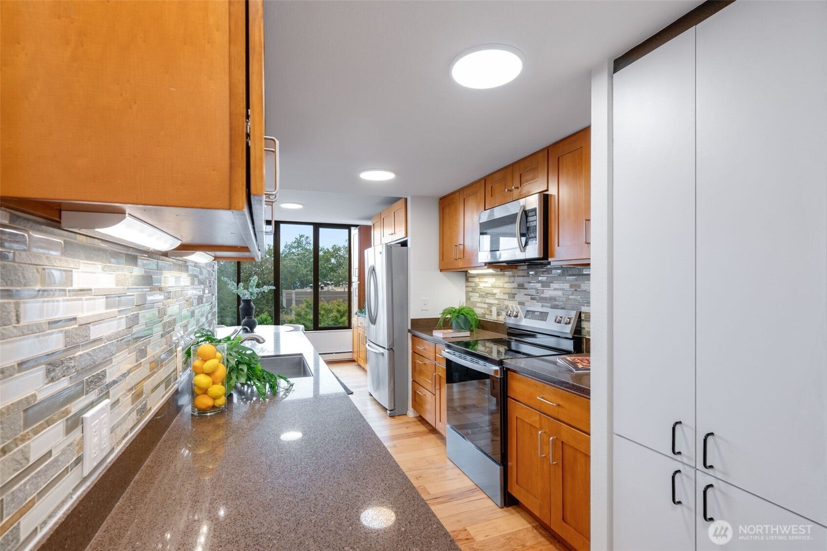 New stainless range and dishwasher
