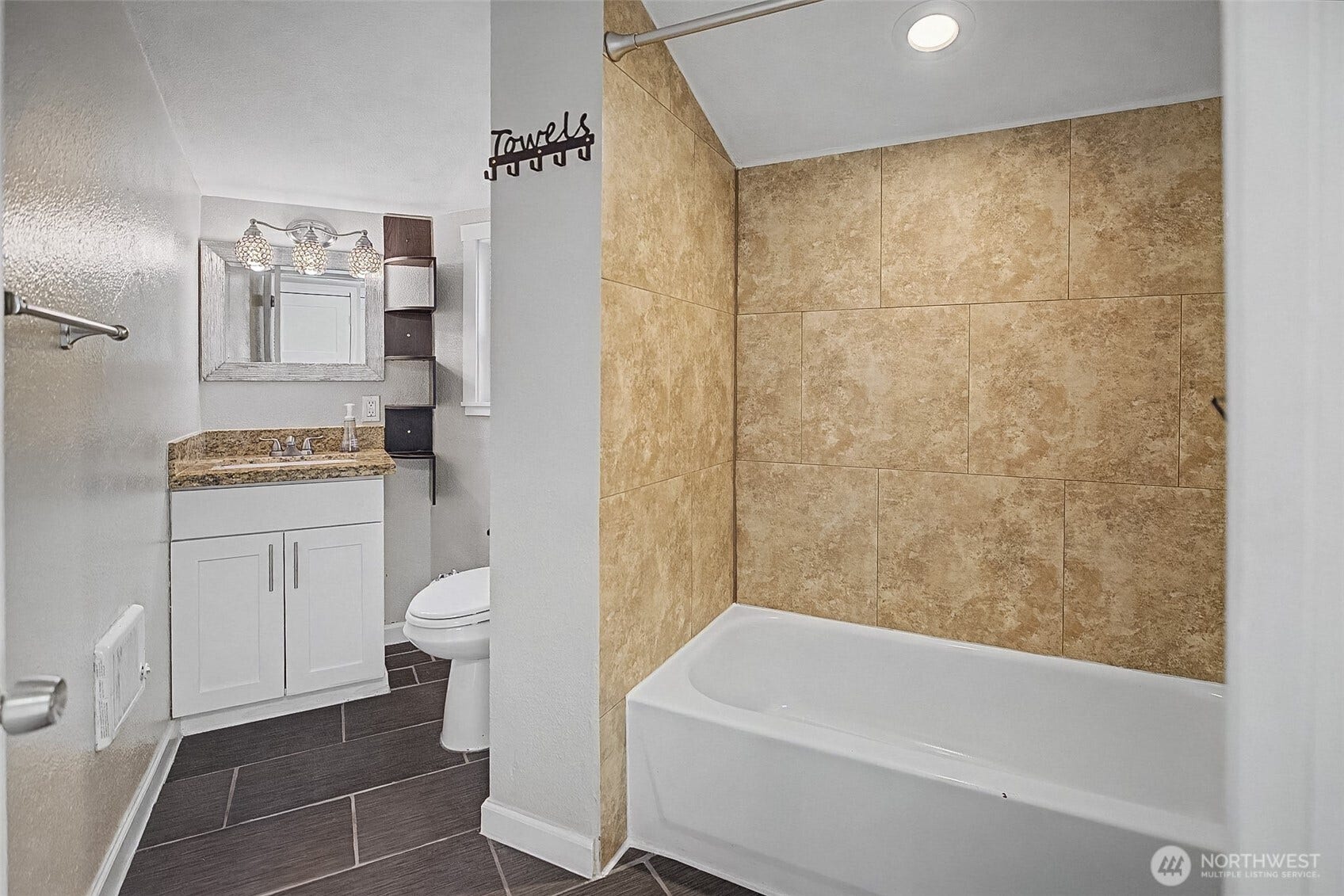 1251 S 230th Street, Des Moines, WA 98198 Re-finished bathroom on the main floor