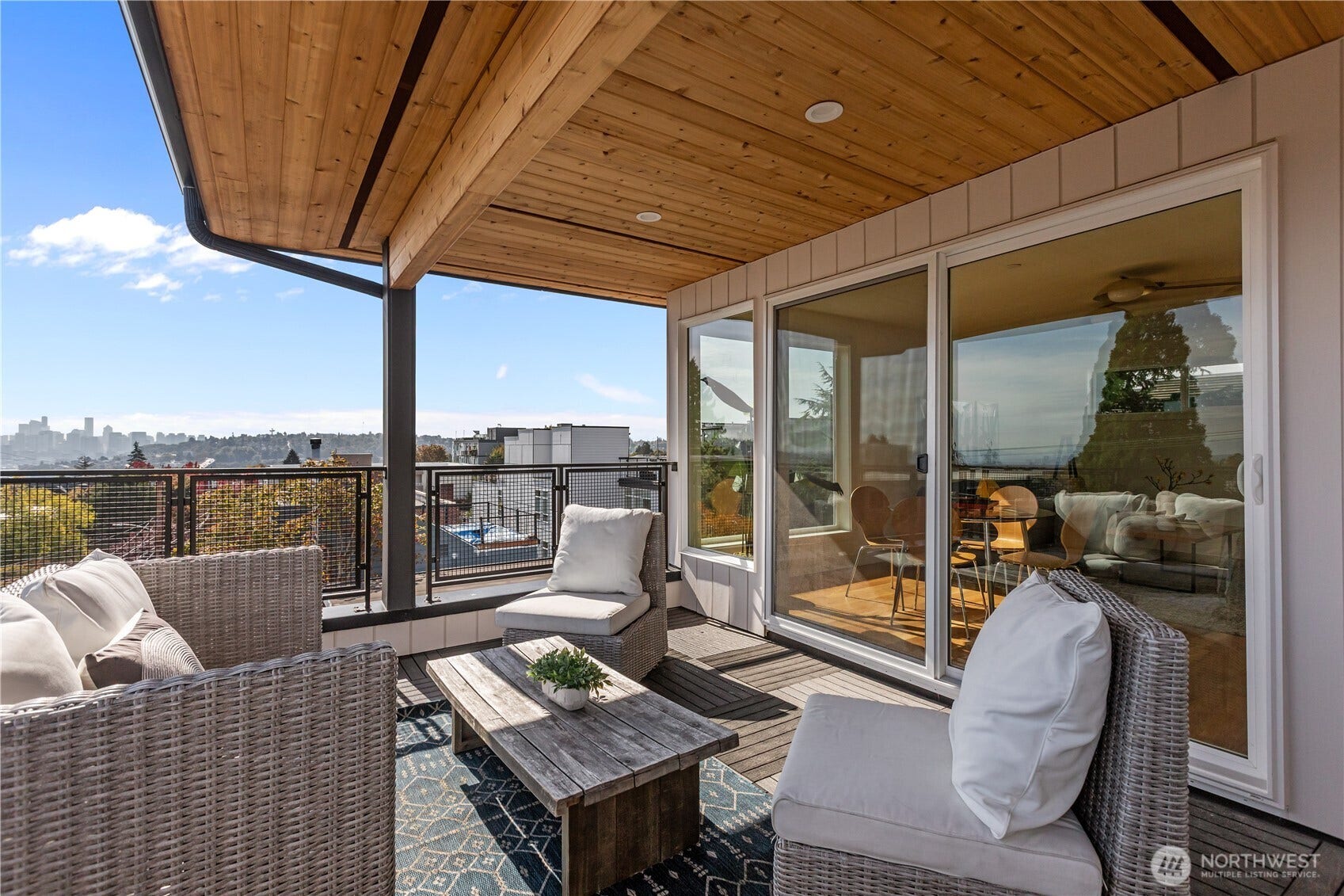 4469 Linden Avenue N, Seattle, WA 98103 Covered deck & view