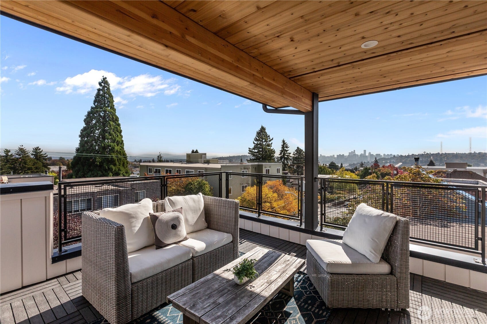 4469 Linden Avenue N, Seattle, WA 98103 Covered deck & view