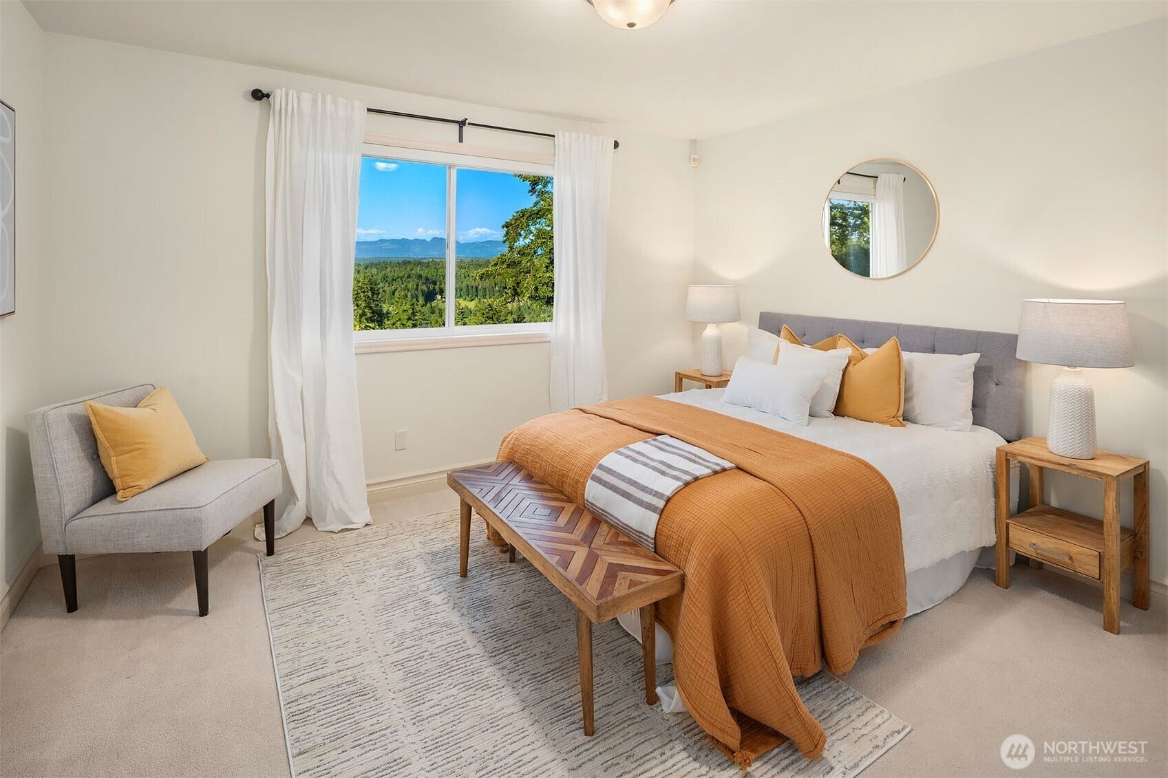 1836 273rd Place SE, Sammamish, WA 98075 Spacious and inviting, this bedroom offers a peaceful retreat with plenty of natural light.