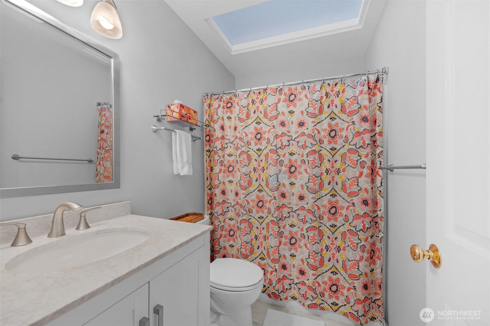 Remodeled main bathroom on second floor.