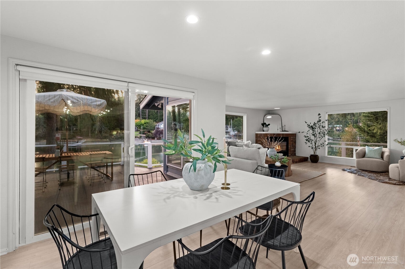 8812 86th Avenue NW, Gig Harbor, WA 98335 Dining room leads to waterviews and oversized deck