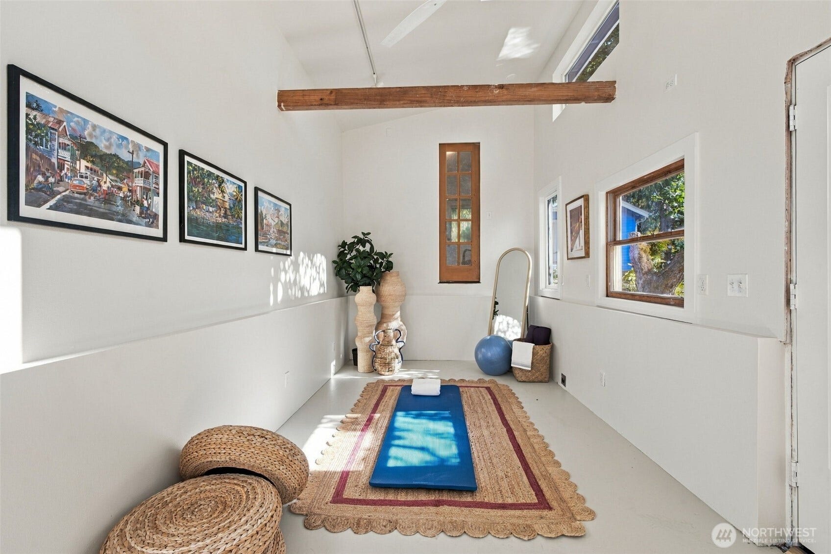 9051 2nd Avenue NW, Seattle, WA 98117 Studio space in back building lets the sun right in.