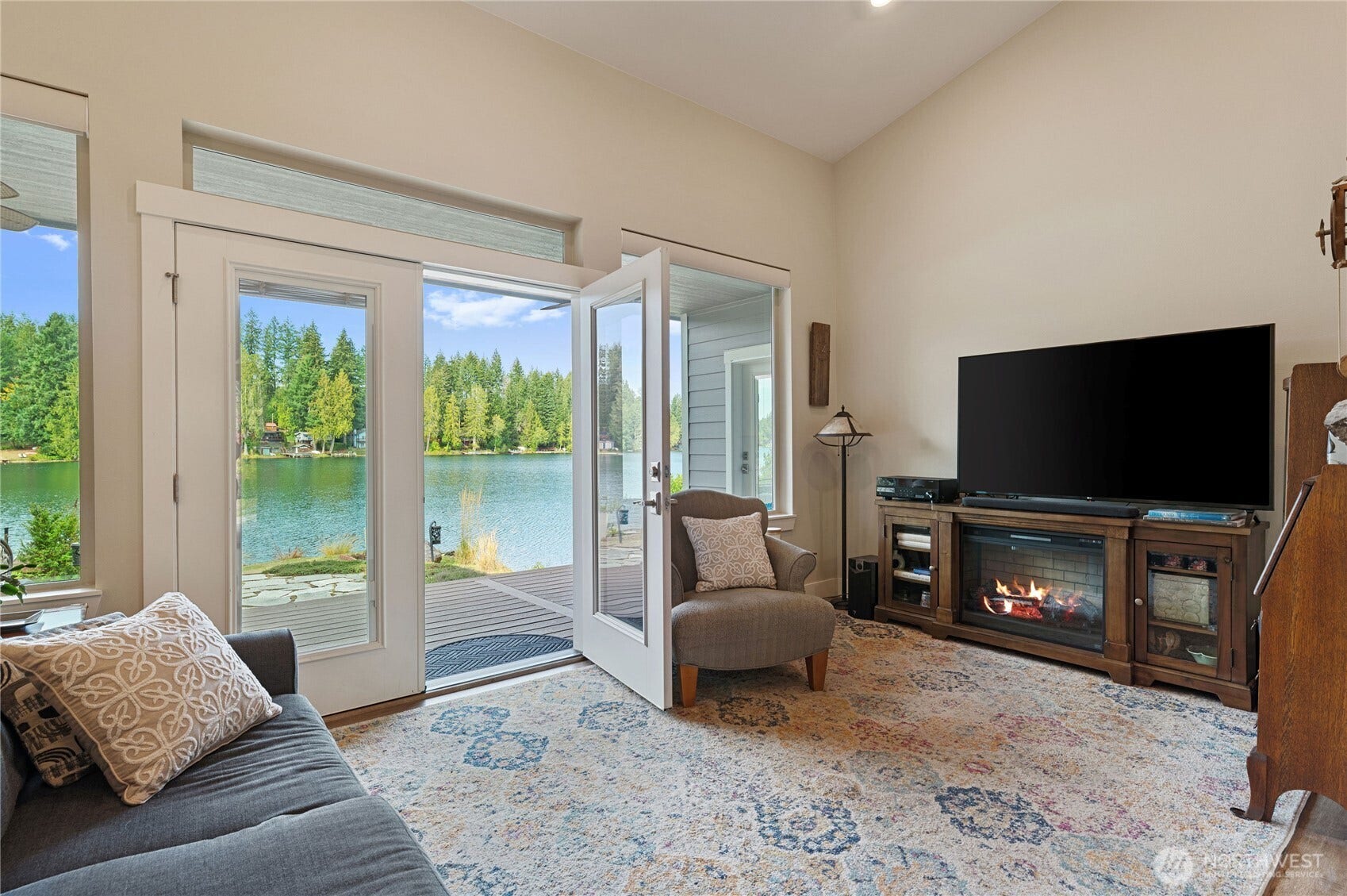 Easy access from the great room to the outside.