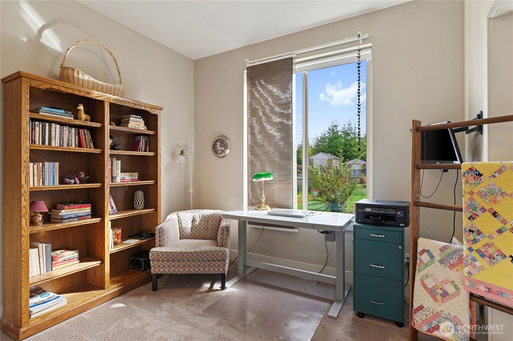 The second bedroom - could also be a hobby space/den.