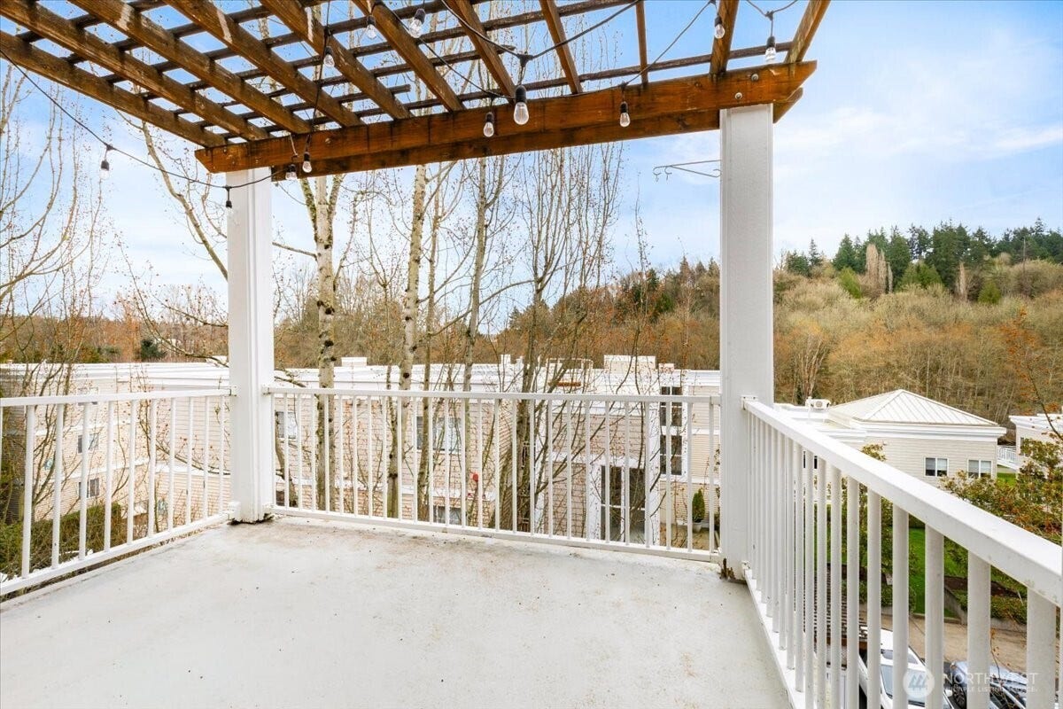 17426 Bothell Way NE, #A302, Bothell, WA 98011 Enormous, huge wrap-around balcony! (HOA) is responsible for the upkeep of balcony and improvements.