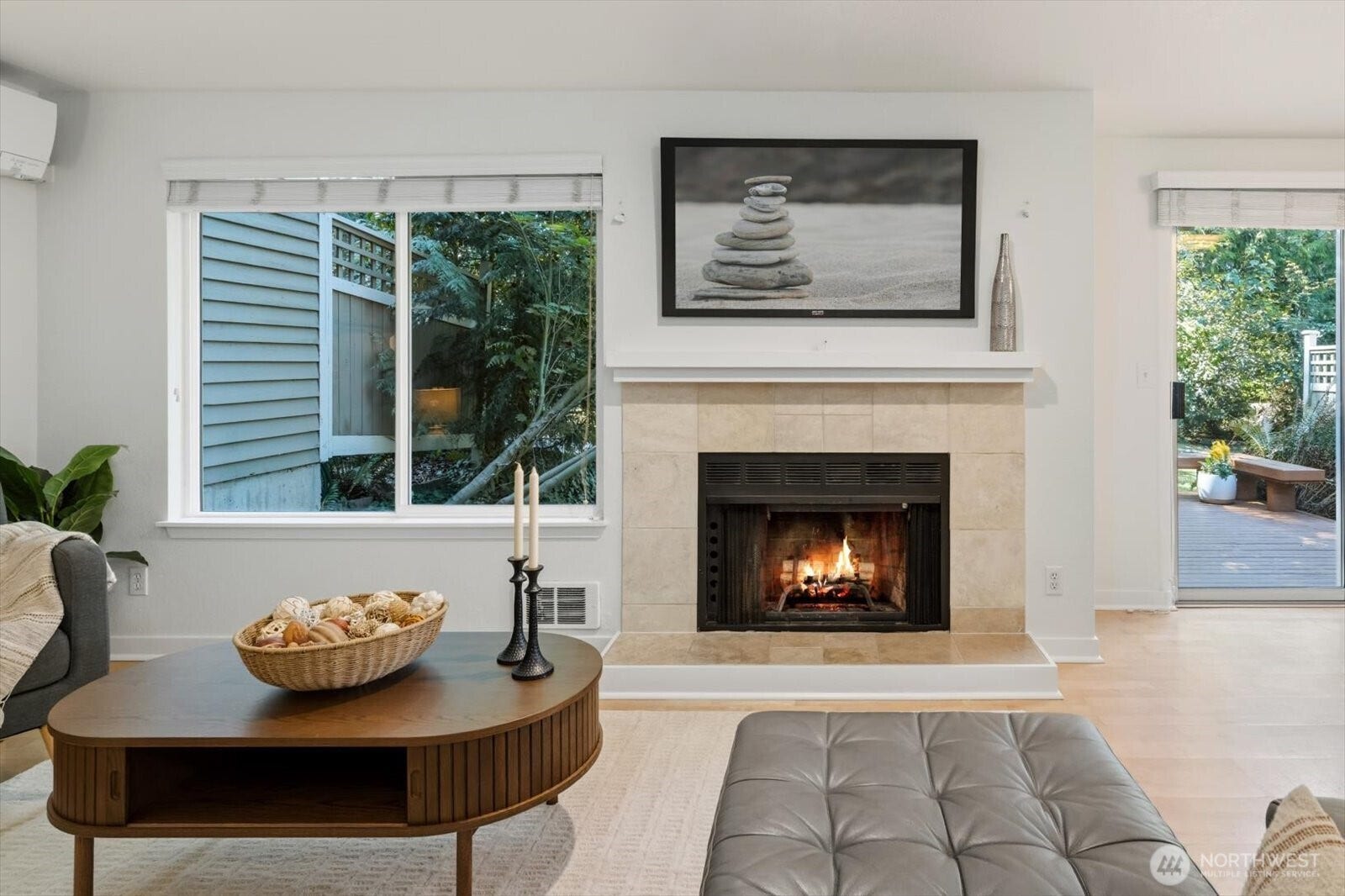 11411 102nd Court NE, Kirkland, WA 98033 Fireplace creates a warm, inviting space to gather and unwind.