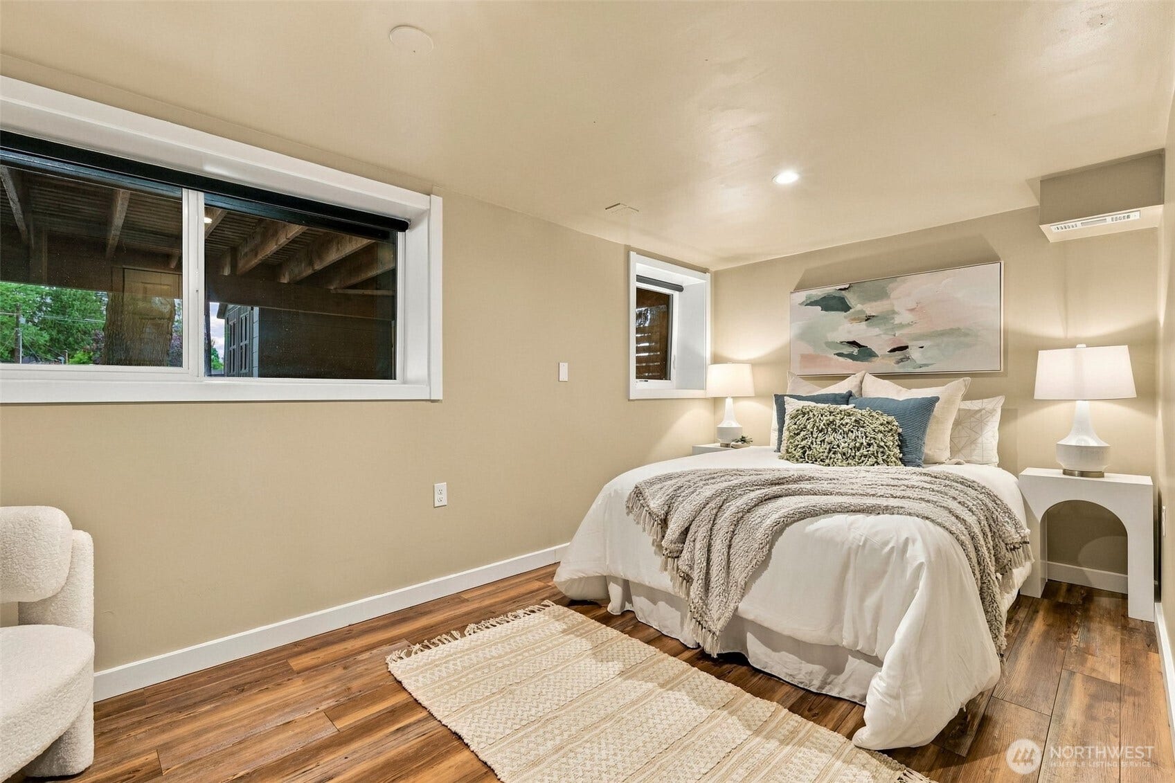 Spacious fourth bedroom.