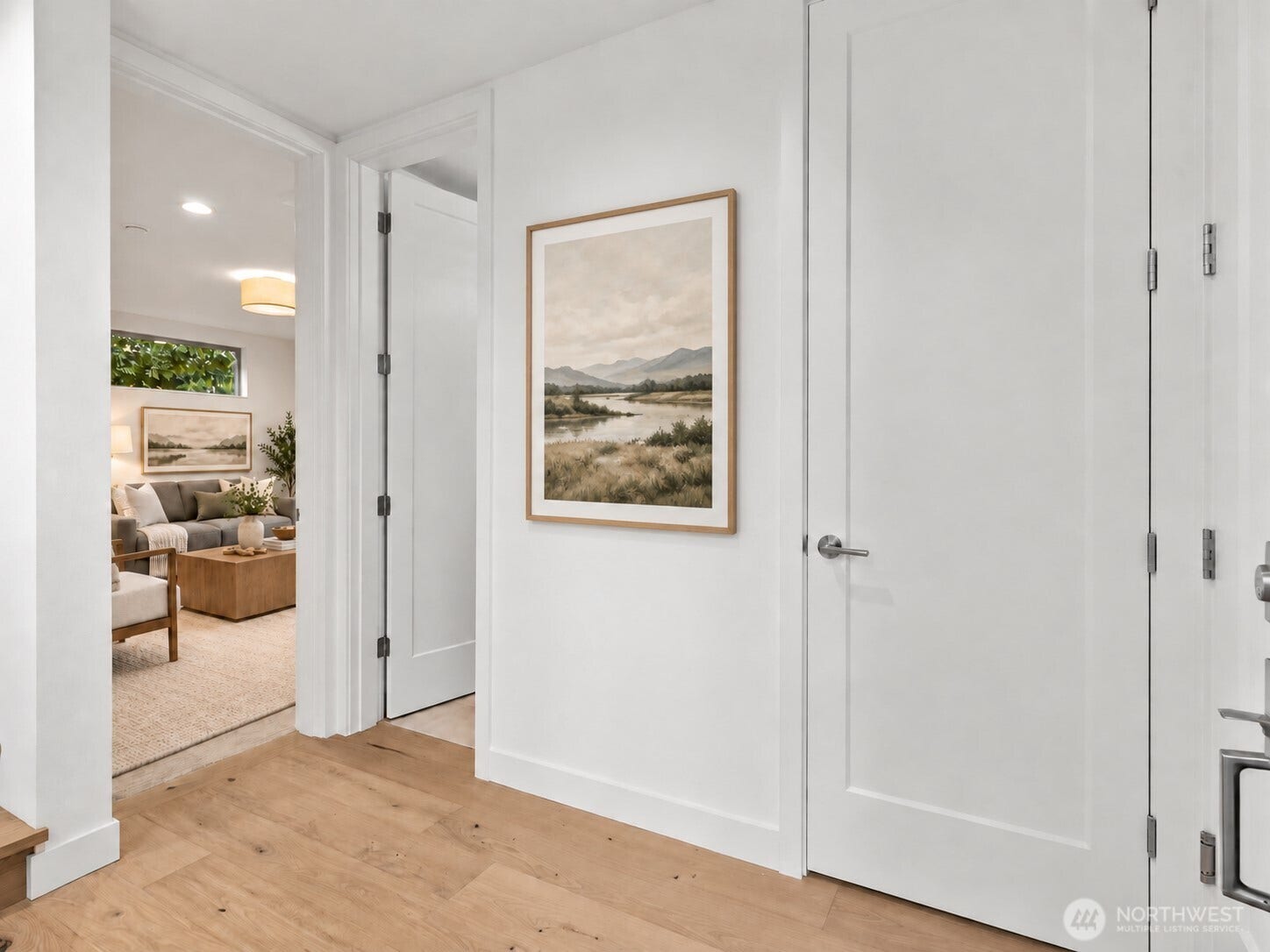 309 NW 52nd Street, Seattle, WA 98107 Welcoming entry. virtual staged