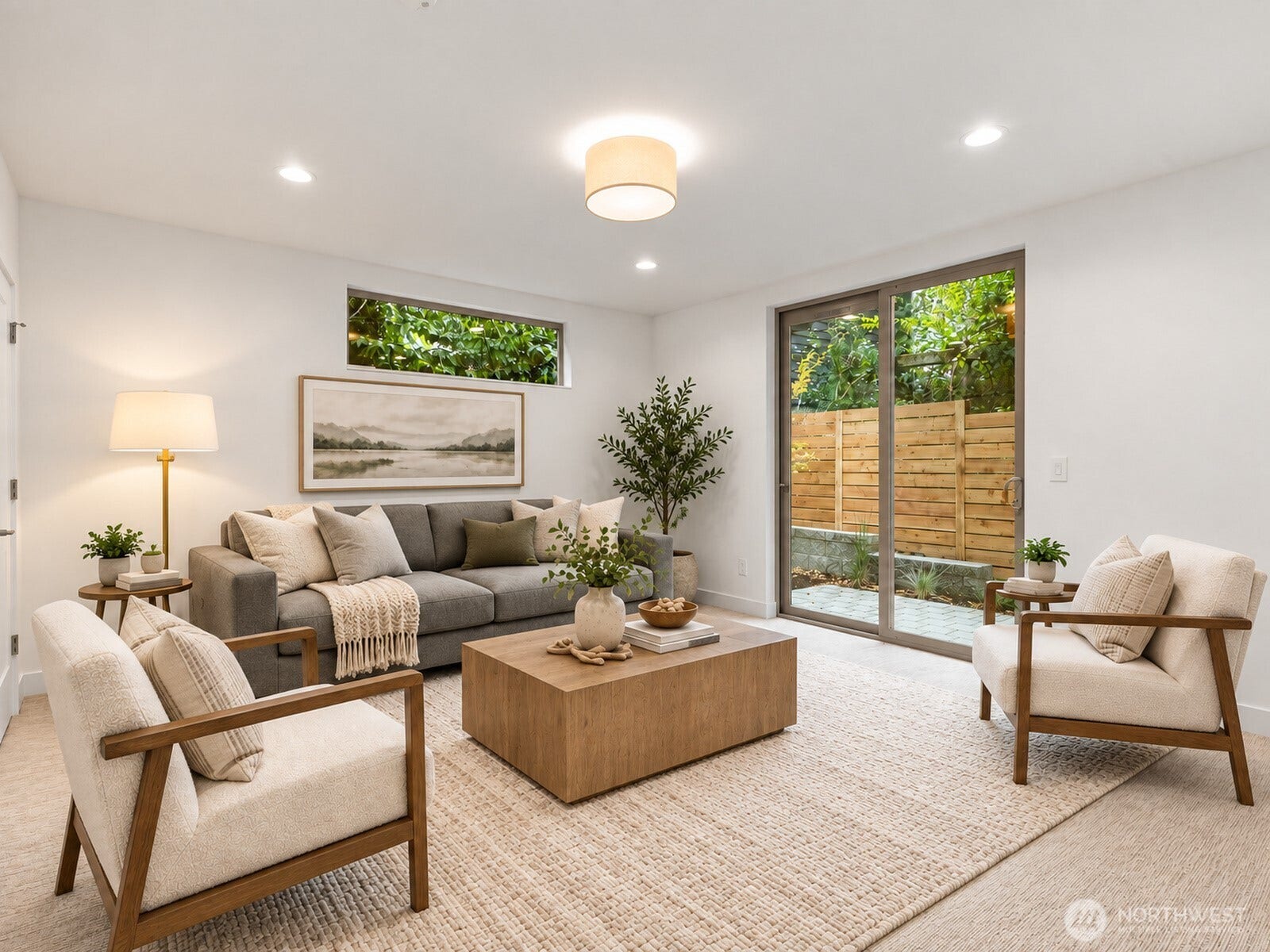 309 NW 52nd Street, Seattle, WA 98107 Lower level bedroom also perfect as flex rec space. virtual staged