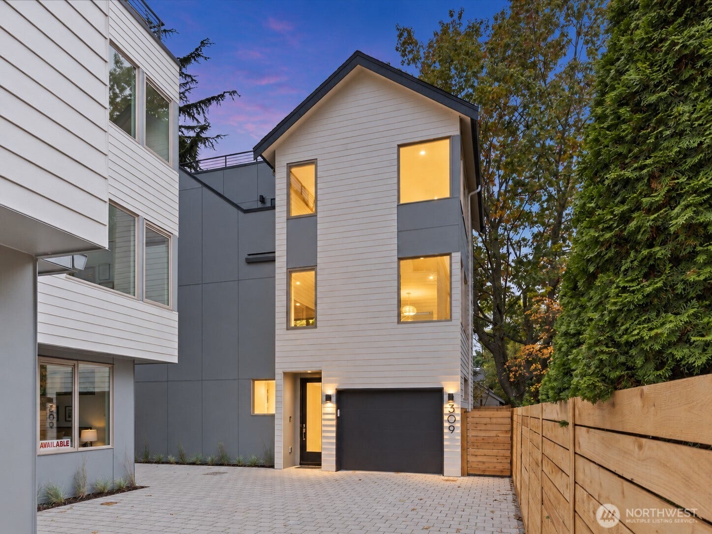 309 NW 52nd Street, Seattle, WA 98107 Virtual Twilight