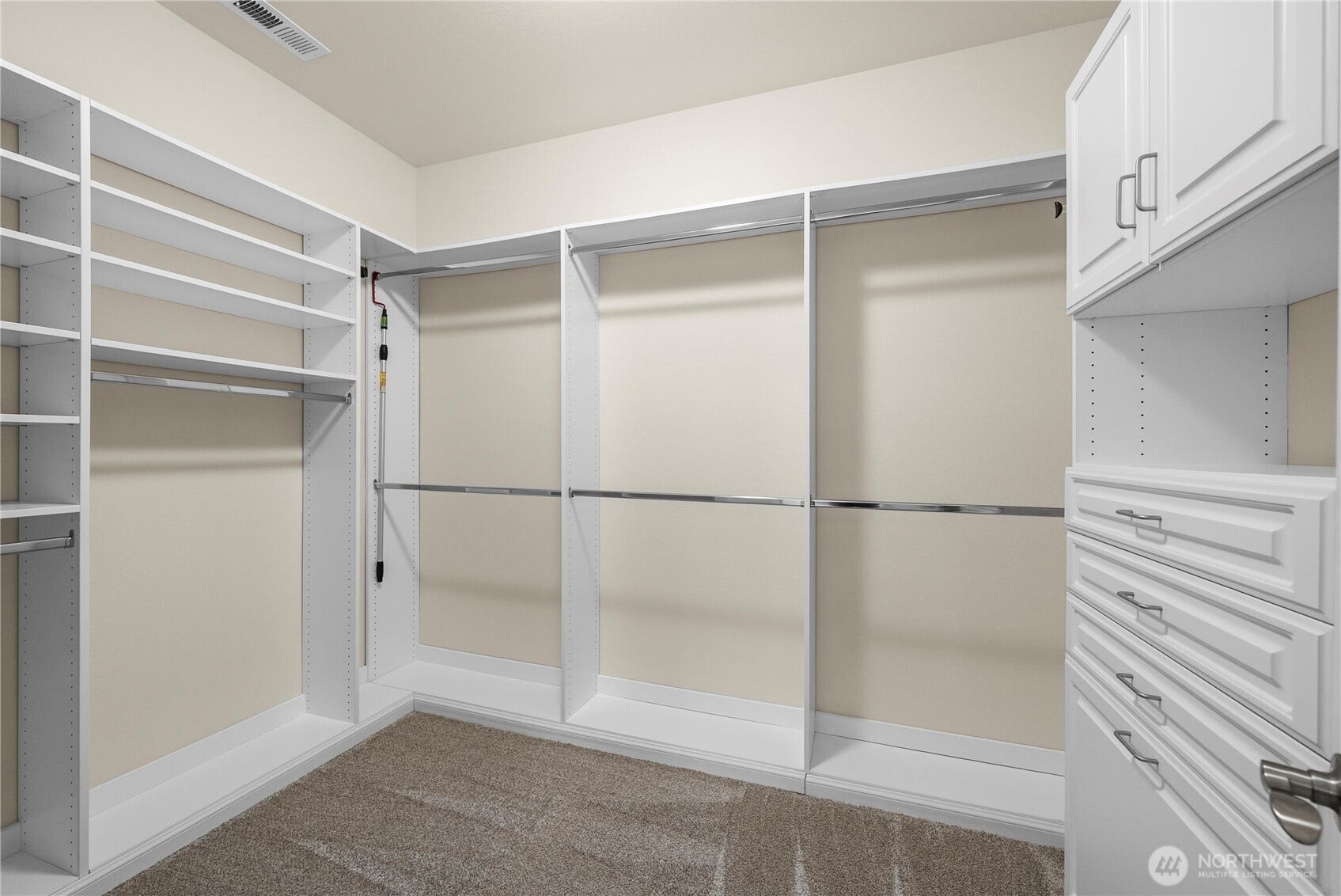19014 146th Street E, Bonney Lake, WA 98391 Large primary closet. Custom closet built-ins in every closet.