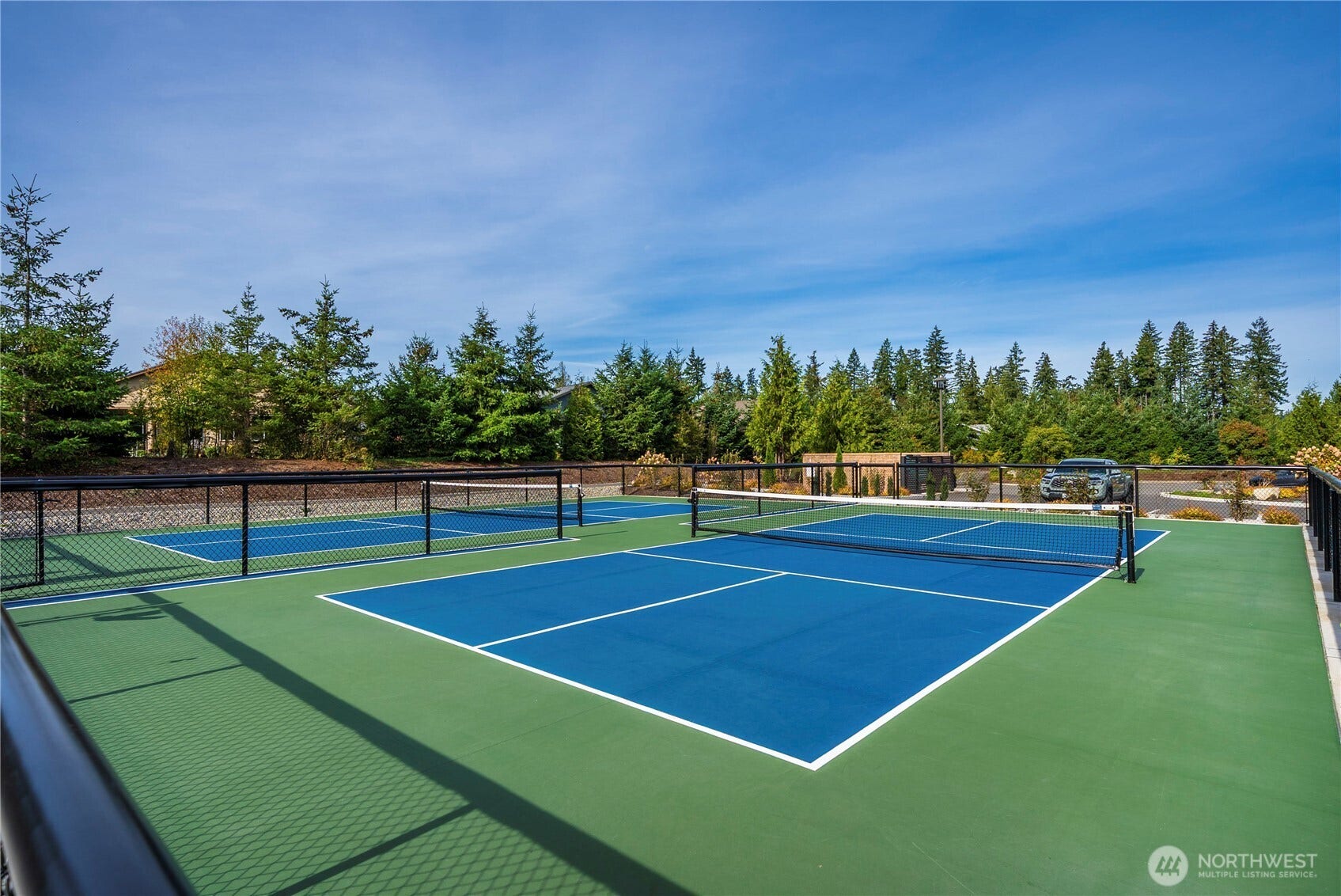 19014 146th Street E, Bonney Lake, WA 98391 Two of three Pickleball courts. Trilogy has a very active Pickleball community!
