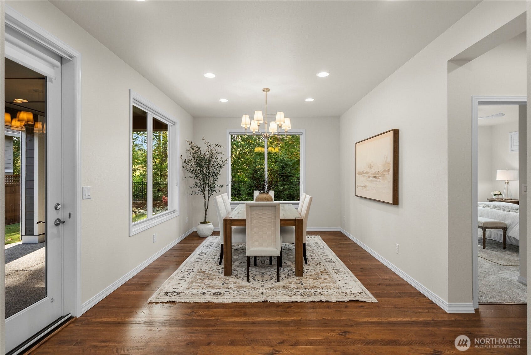19014 146th Street E, Bonney Lake, WA 98391 The generous dining area overlooks the beautiful yard and greenspace.