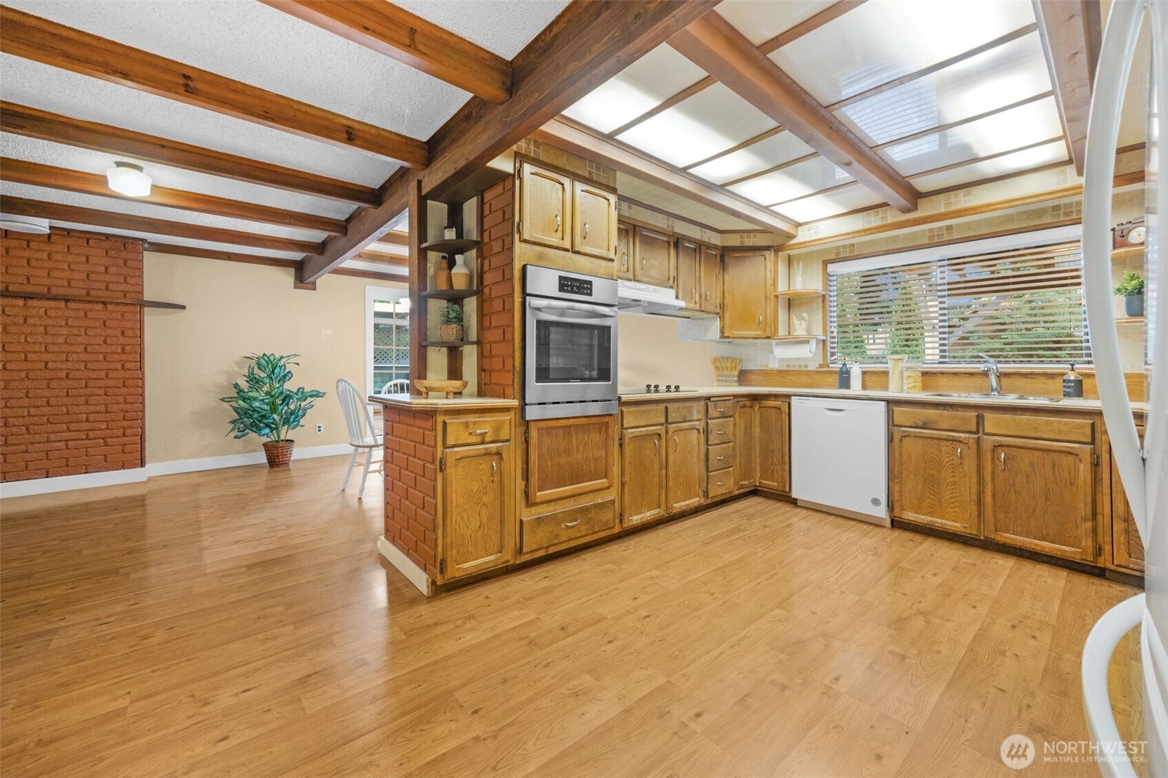 824 NE 194th Street, Shoreline, WA 98155 Kitchen with eating space on the left