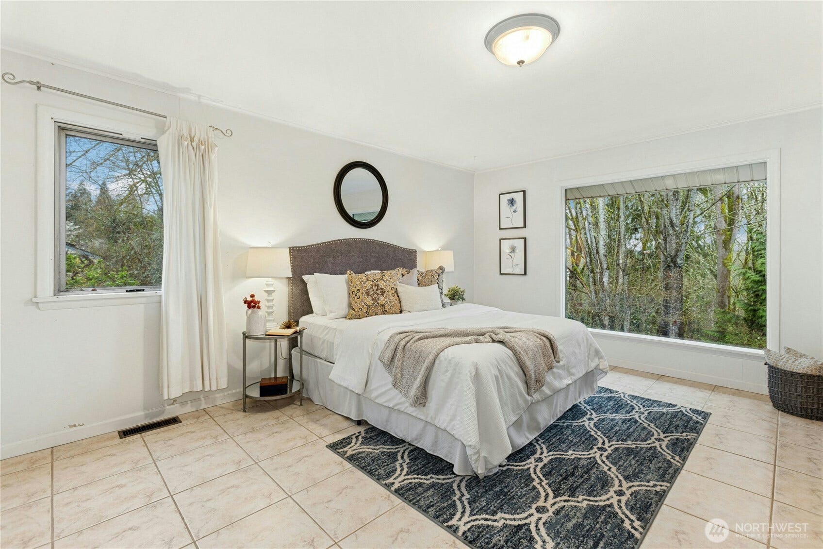 6526 NE 198th Street, Kenmore, WA 98028 Spacious primary bedroom with abundant natural light.