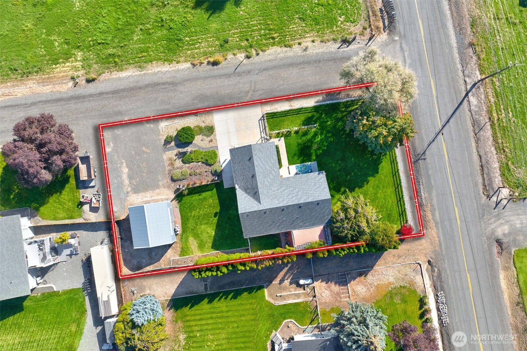 20 Amanda Lane, Selah, WA 98942 Lot Line estimated