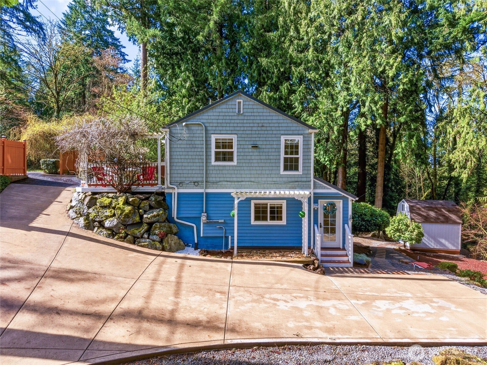 16714 SE Newport Way, Bellevue, WA 98006 Another gorgeous view from the side of the house or remove the fence and expand the driveways further.