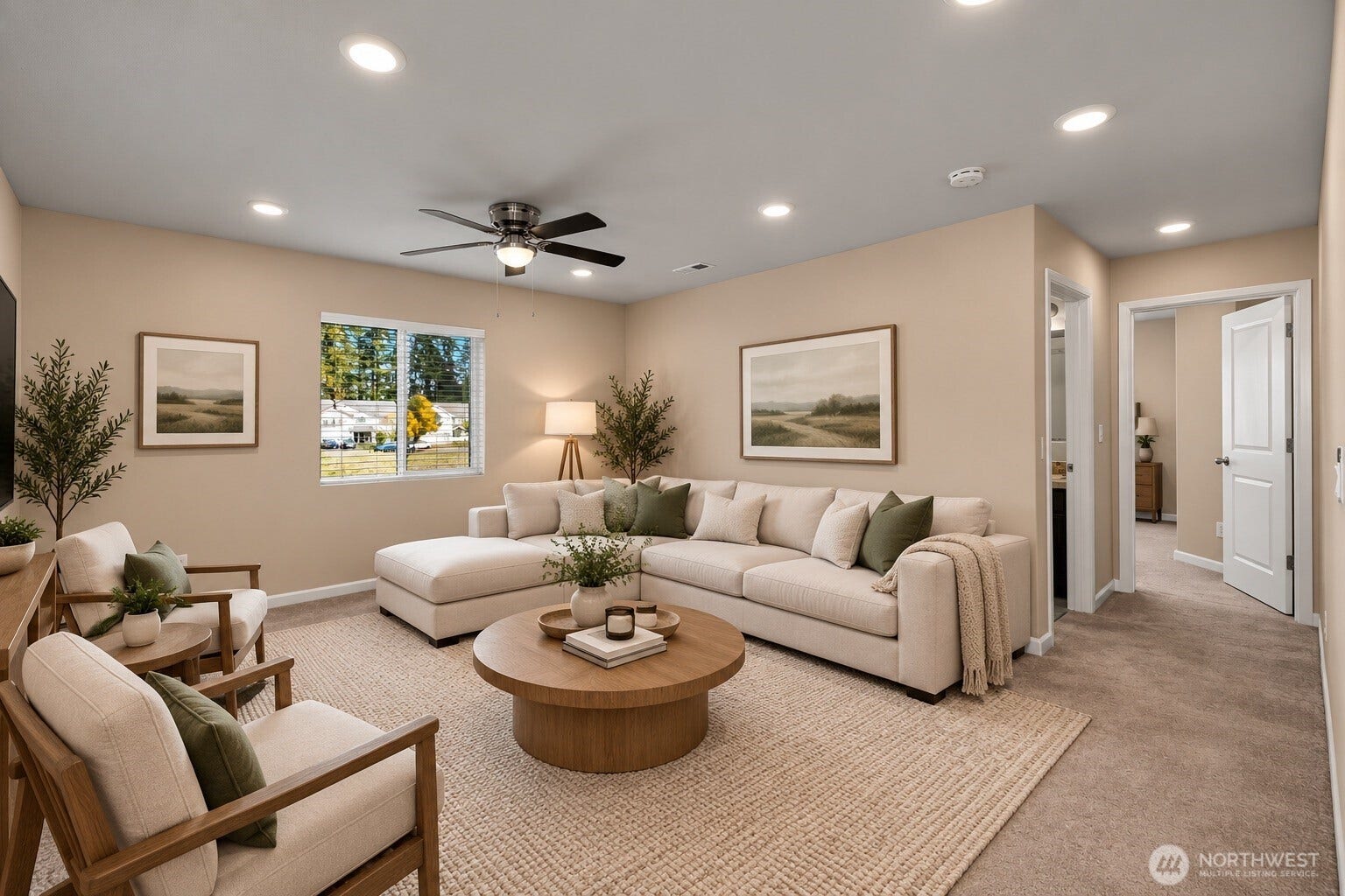 7040 Desperado Drive SE, Tumwater, WA 98501 Upstairs bonus room. Virtually staged