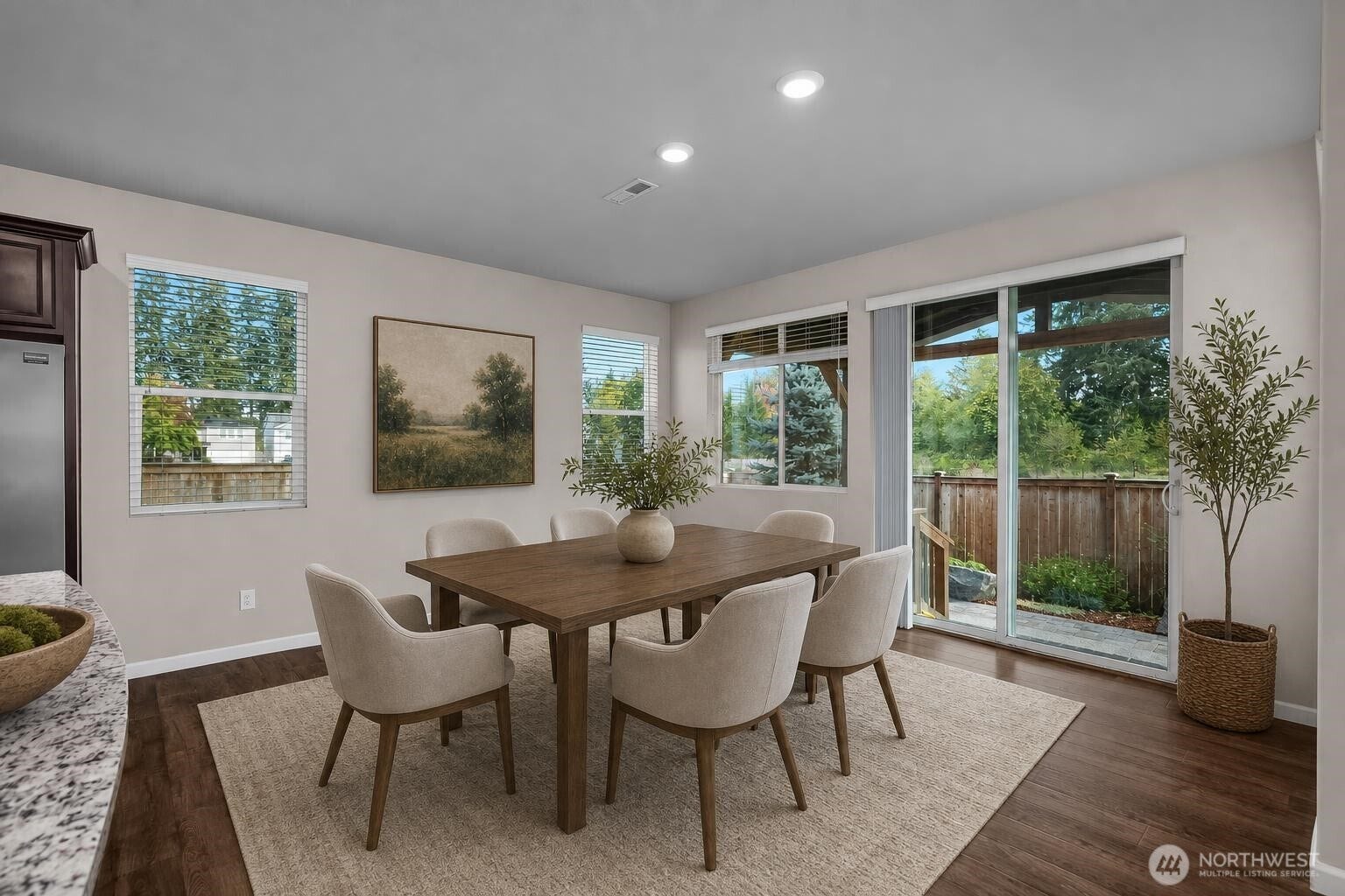 7040 Desperado Drive SE, Tumwater, WA 98501 Dining room. Virtually staged