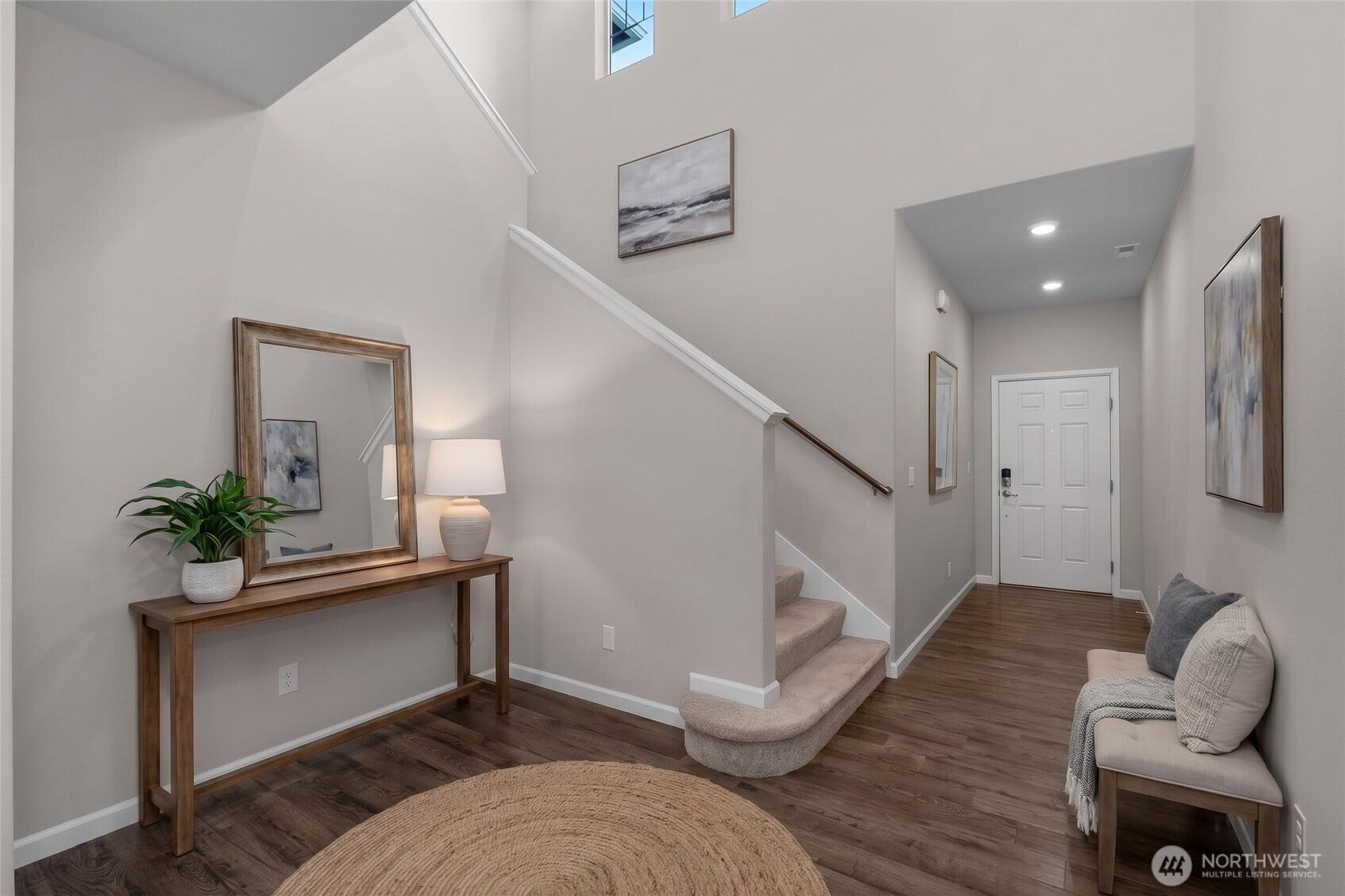7040 Desperado Drive SE, Tumwater, WA 98501 Entrance. Virtually staged