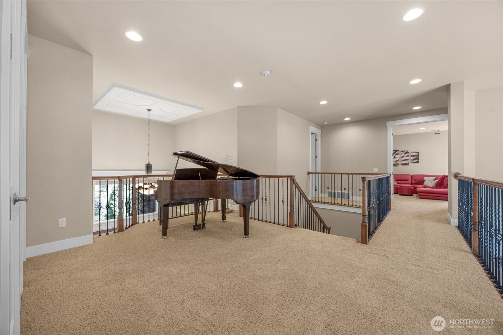 Large open loft style upstairs landing