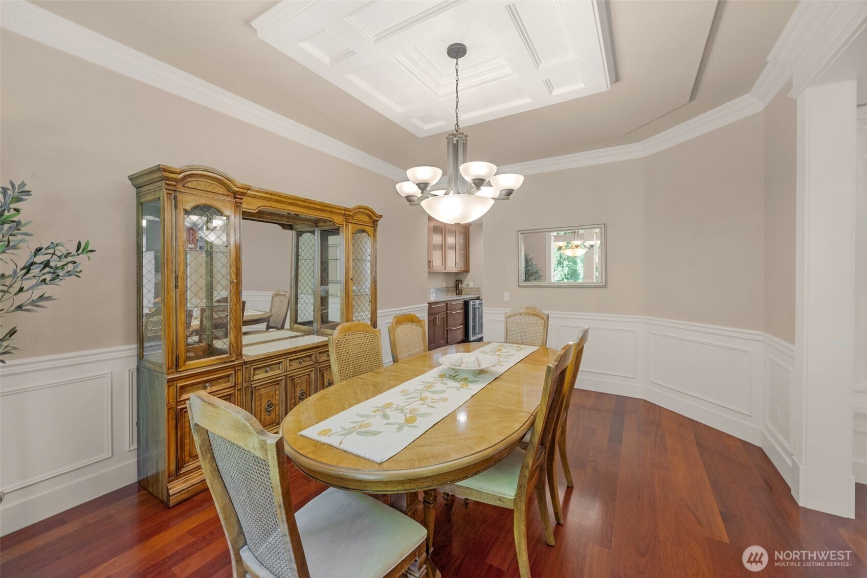 Large formal dining room.