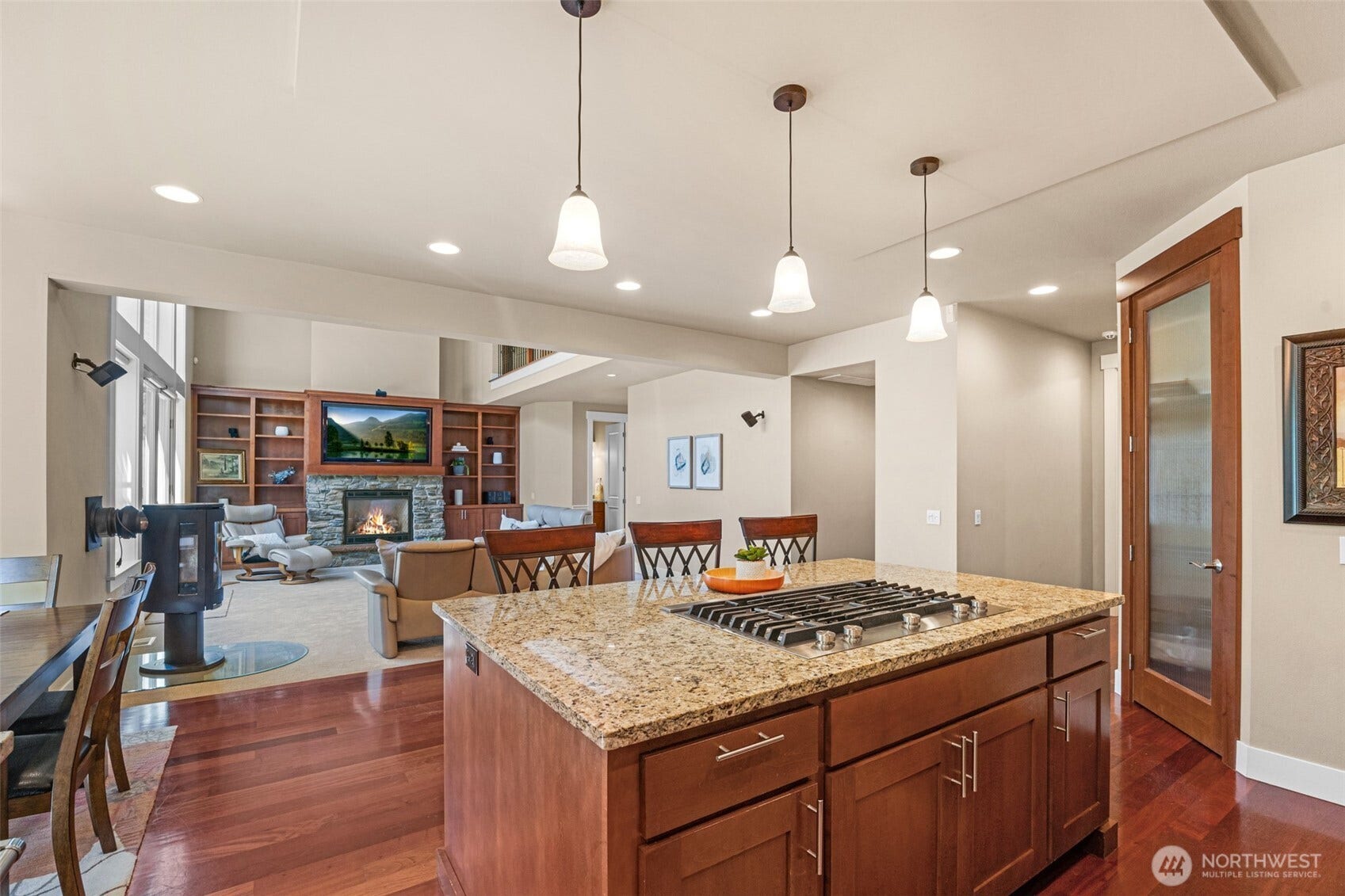 Open concept living space.