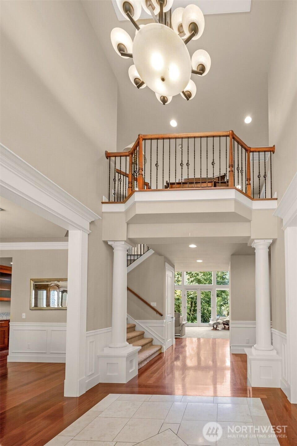 Soaring ceilings welcome you home.