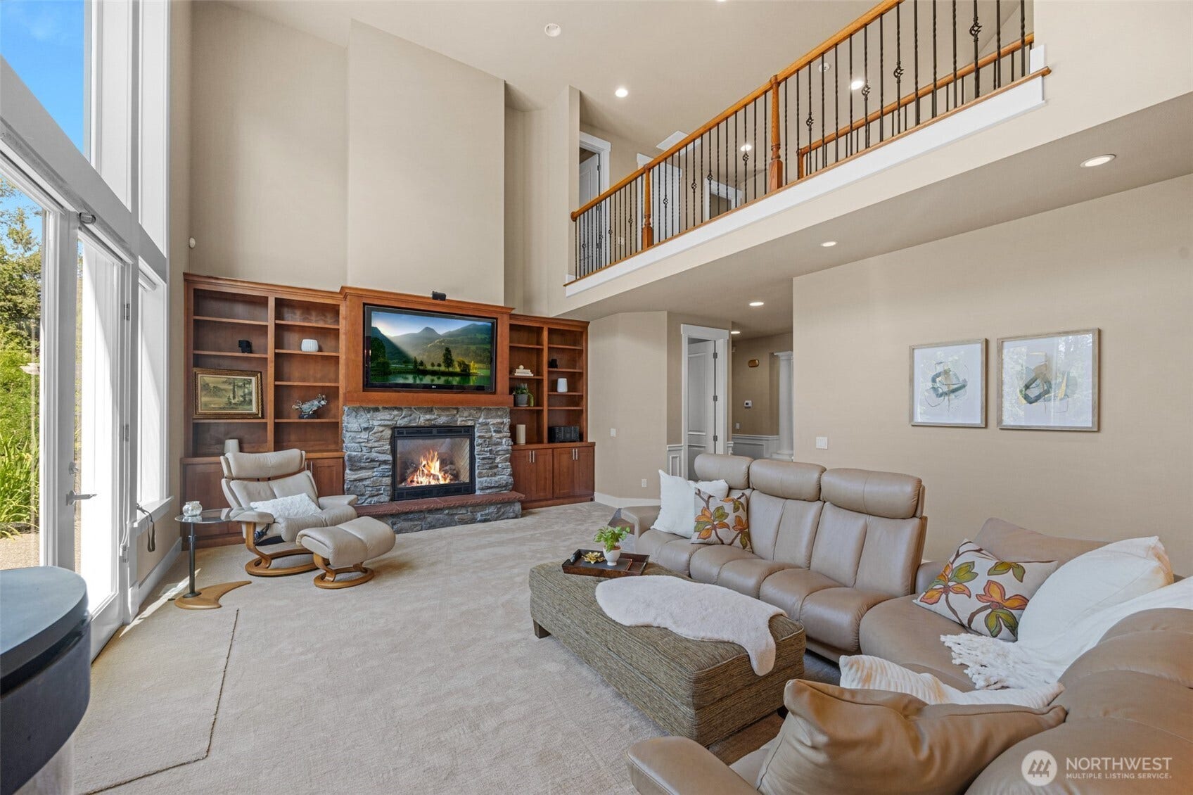 Soaring ceilings and natural light.