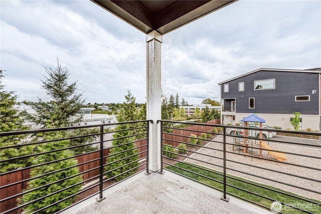 Deck off kitchen
