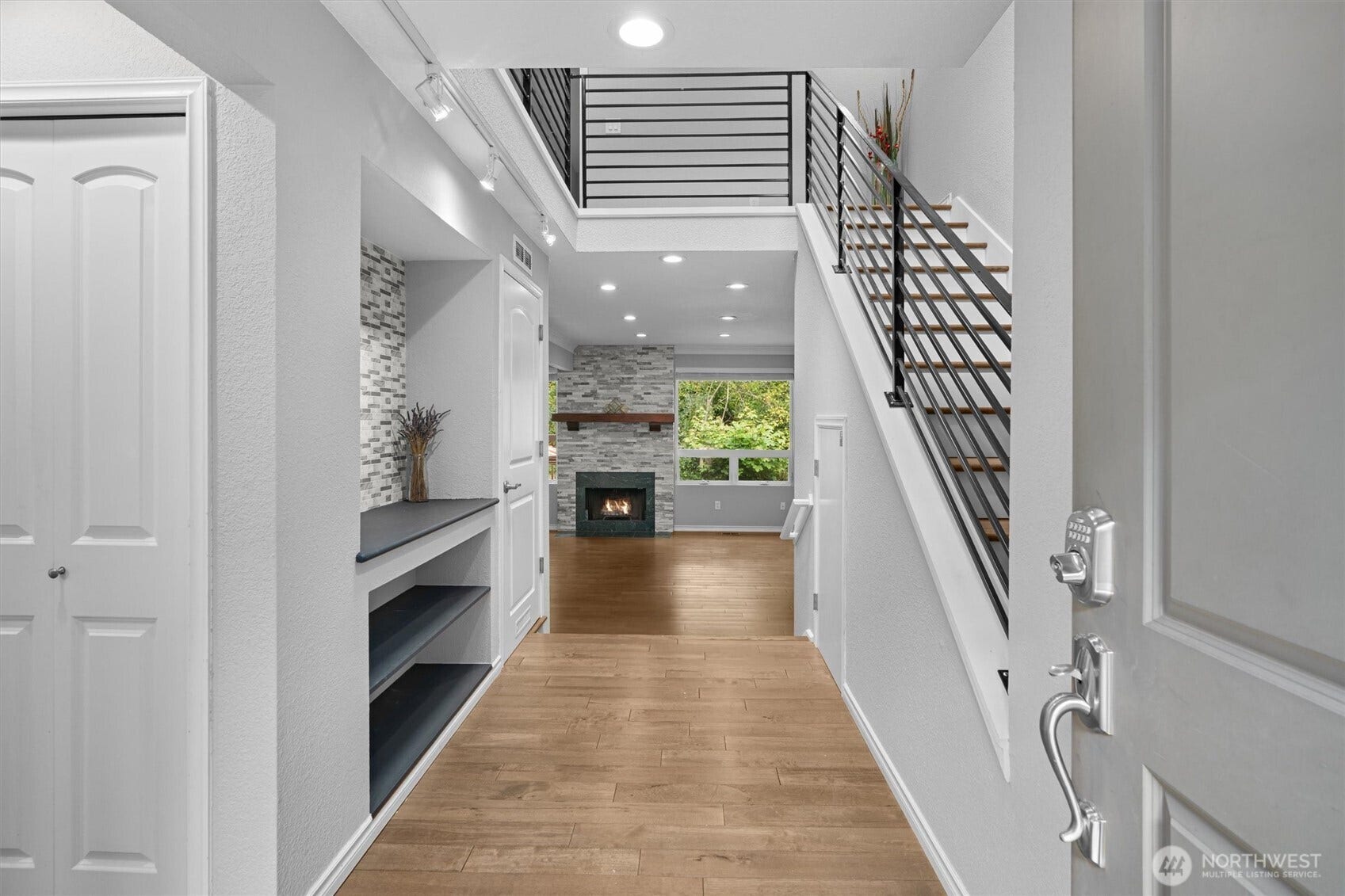 Bright open entryway.