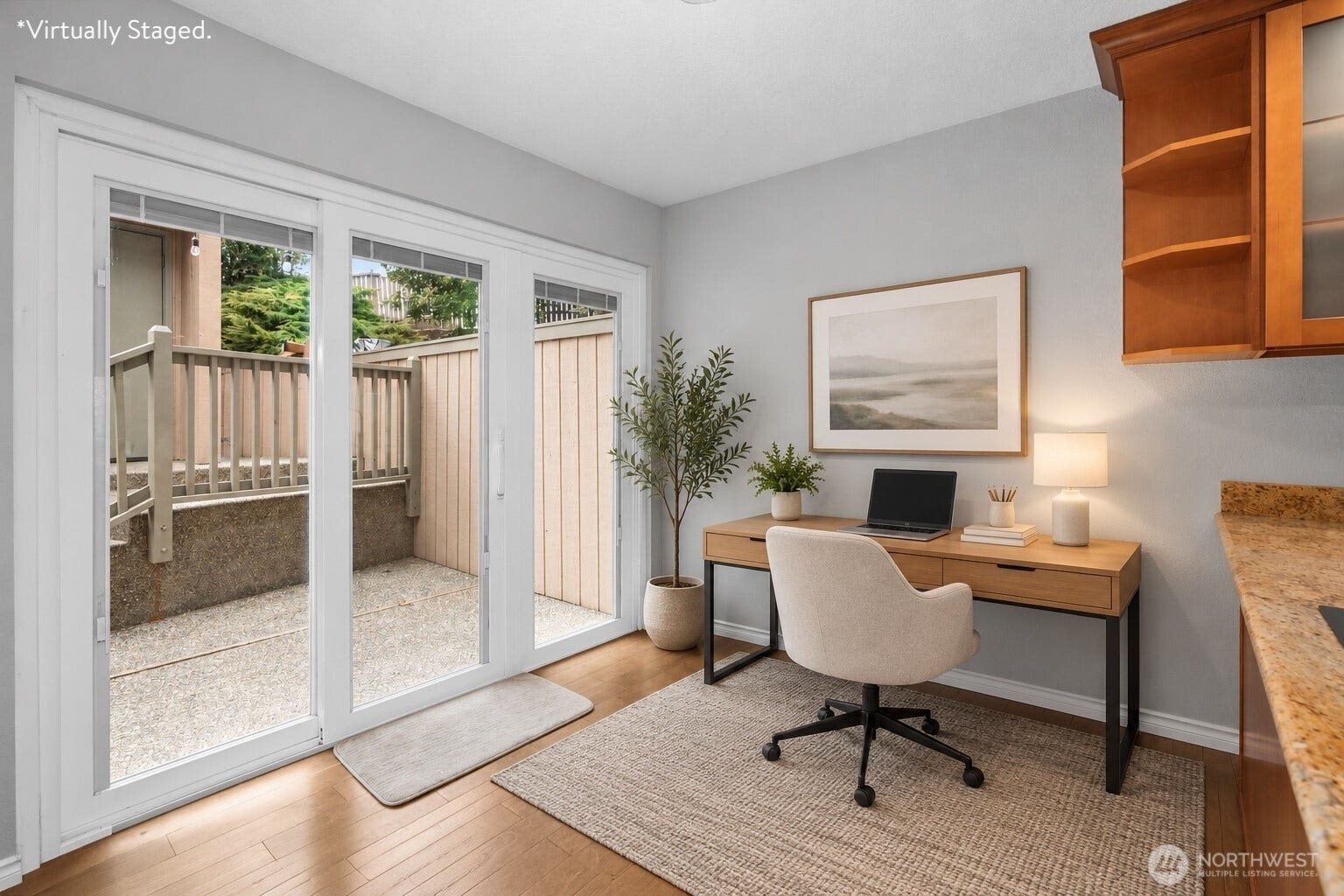 Virtually Staged - Bonus nook for breakfast, home office, reading area, or creative corner.