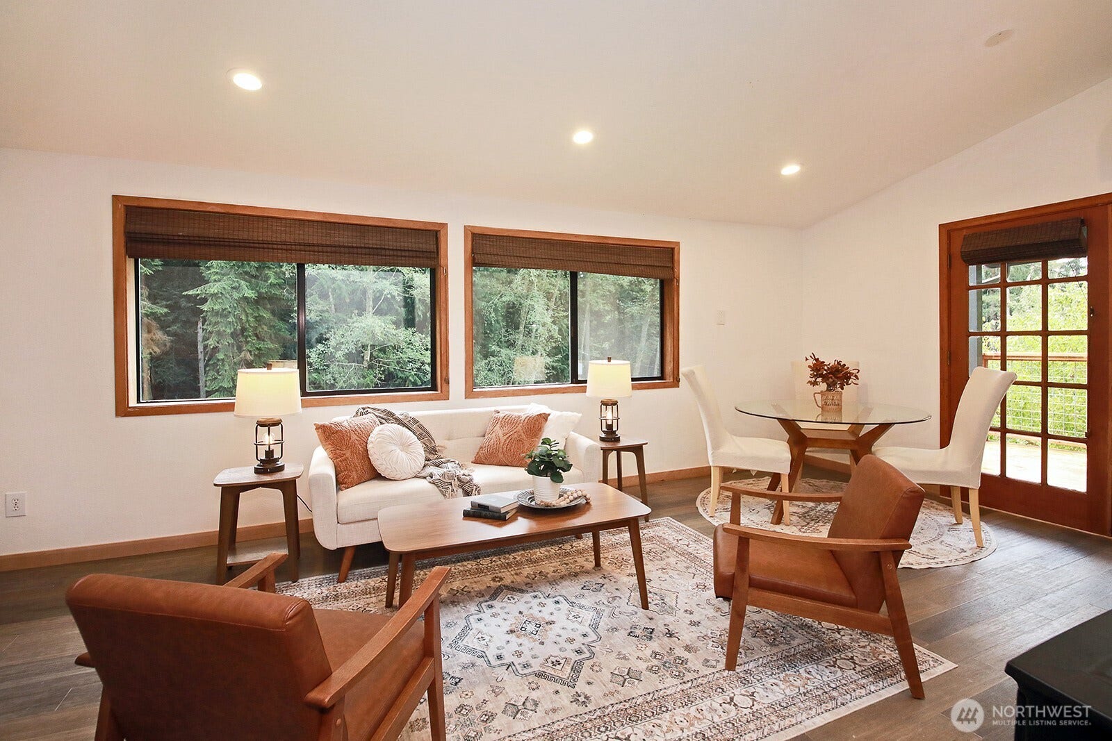 Bamboo flooring throughout most of the home.