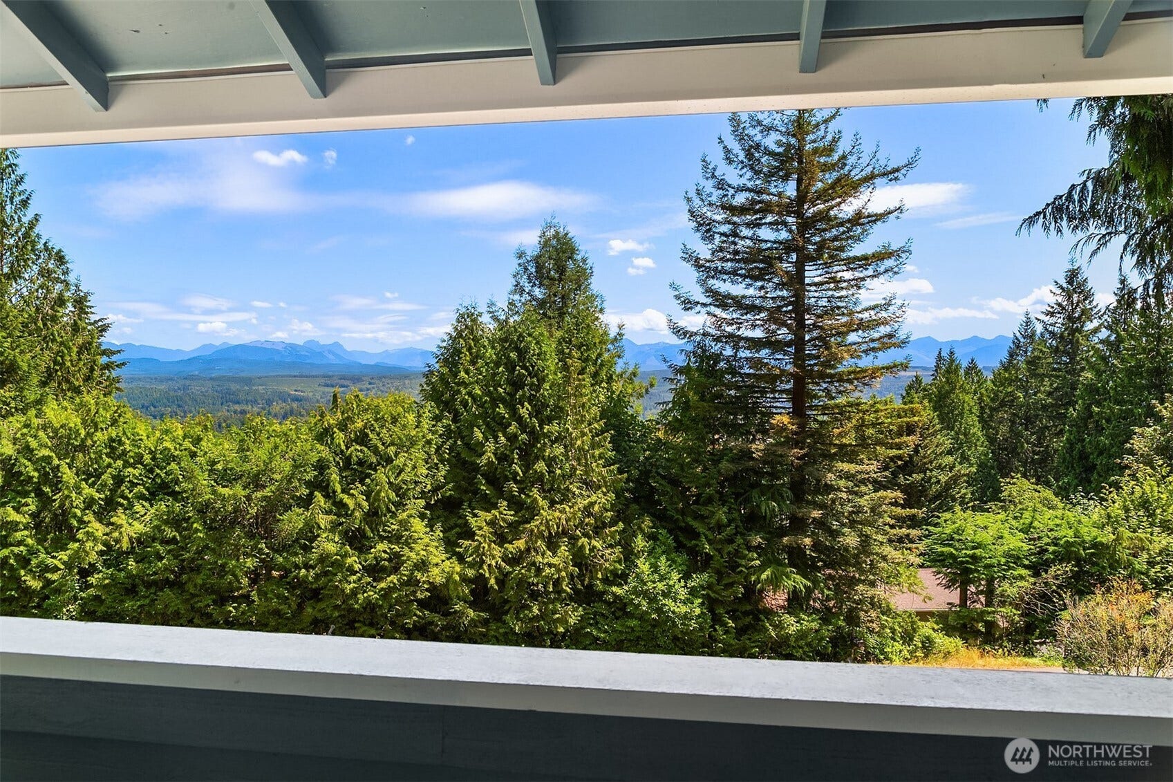 1247 293rd Avenue NE, Carnation, WA 98014 Views from the covered deck off the Primary Bedroom.