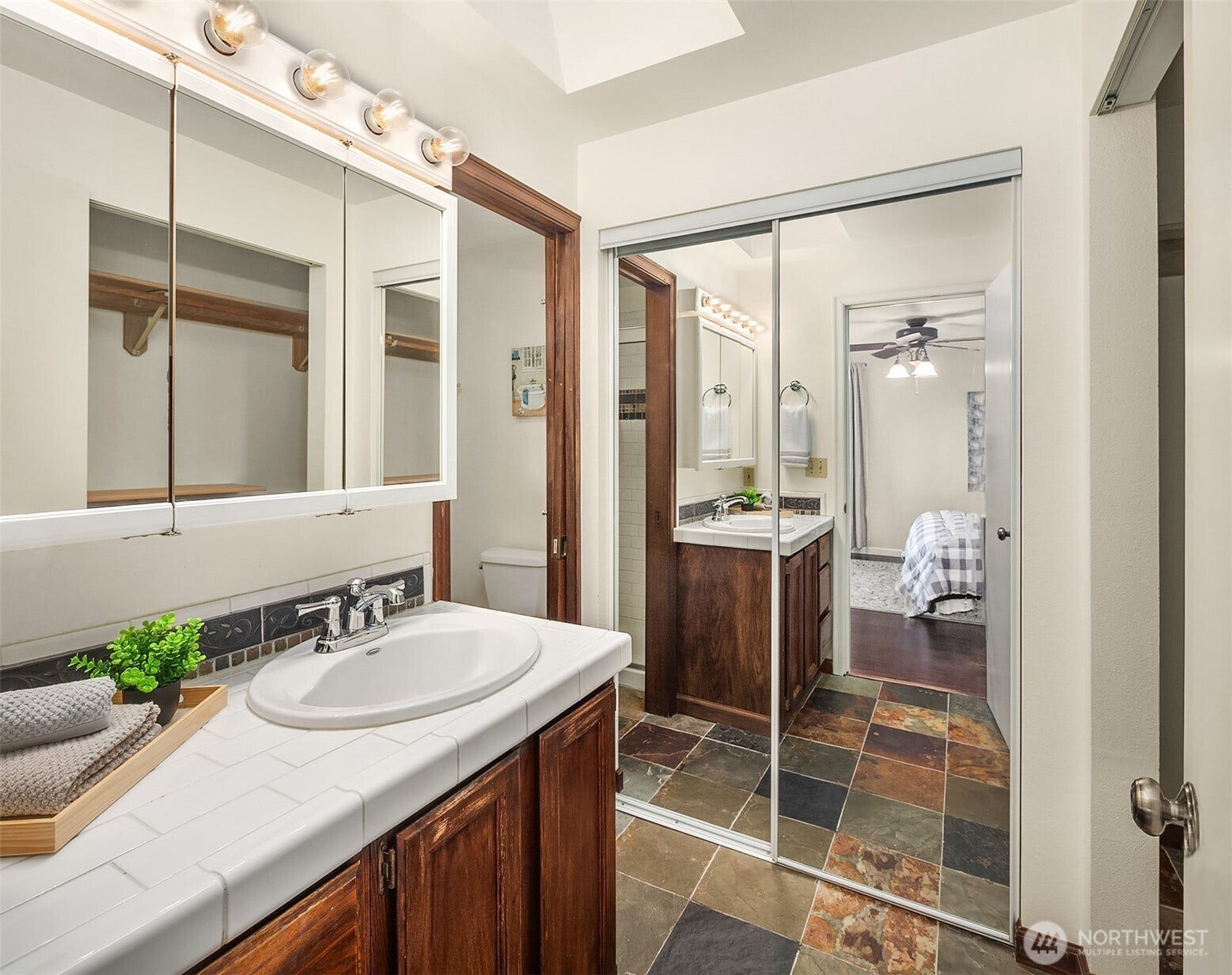 1247 293rd Avenue NE, Carnation, WA 98014 Primary bathroom with cloests.