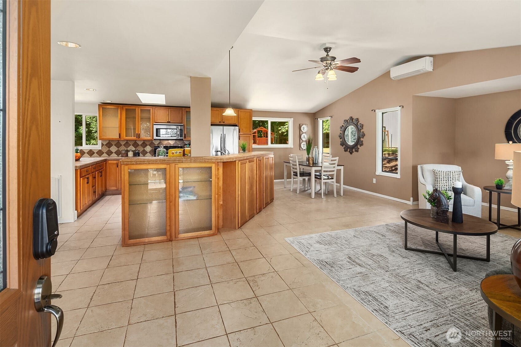 1247 293rd Avenue NE, Carnation, WA 98014 The main level has an open concept floorplan.
