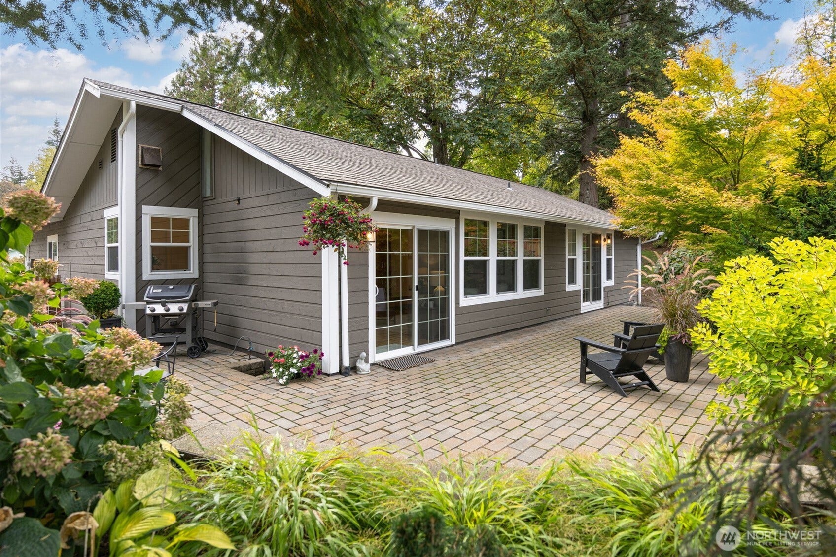 3793 Greenville Place, Bellingham, WA 98226 The rear yard is fully fenced and has an incredible patio and BBQ area.