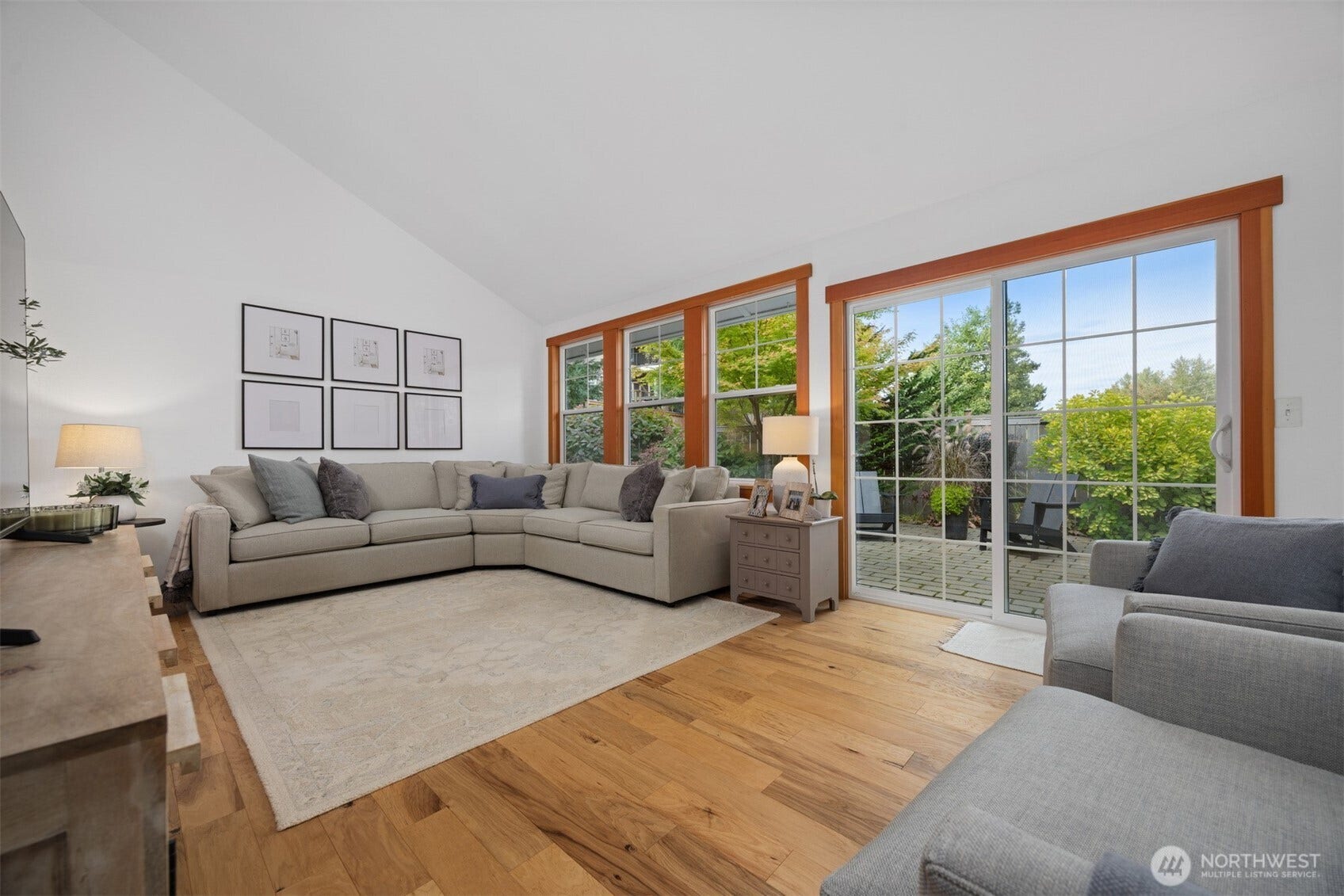3793 Greenville Place, Bellingham, WA 98226 Looking toward the wall of windows in the spacious living room.
