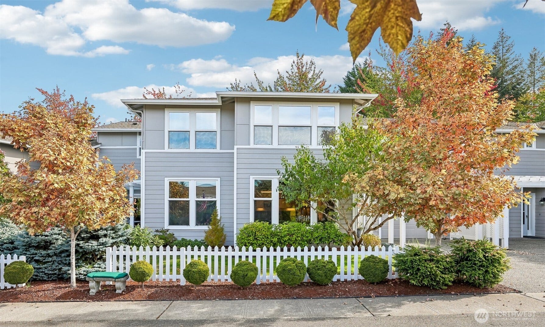 22475 SE 38th Terrace, #1418, Issaquah, WA 98029 White picket fence with tree lined street is so welcoming!