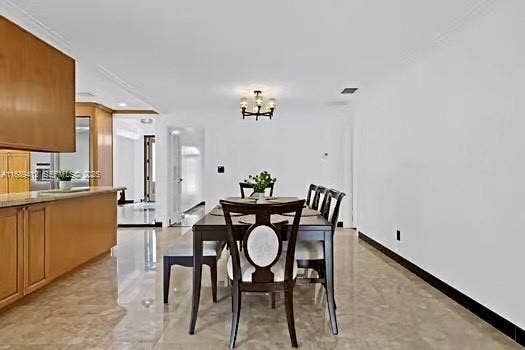 Freshly Painted Large Formal Dining Room