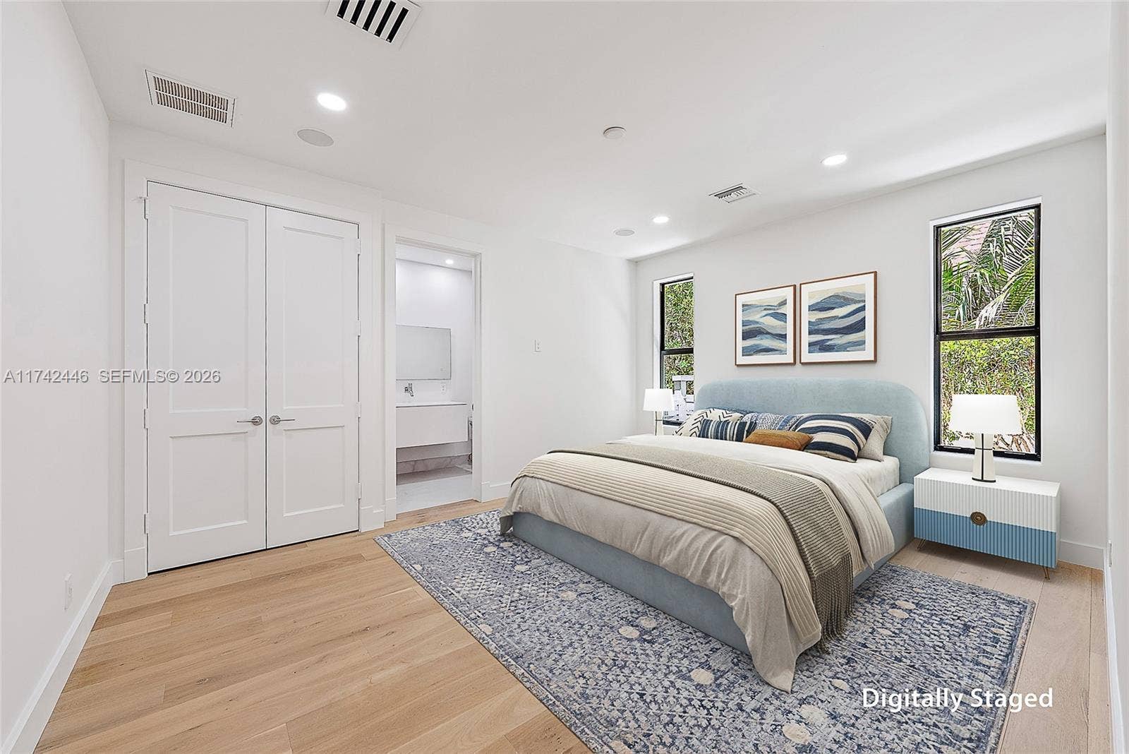 22 Ocean Drive, Jupiter Inlet Colony, FL 33469 Guest Bedroom - Digitally Staged