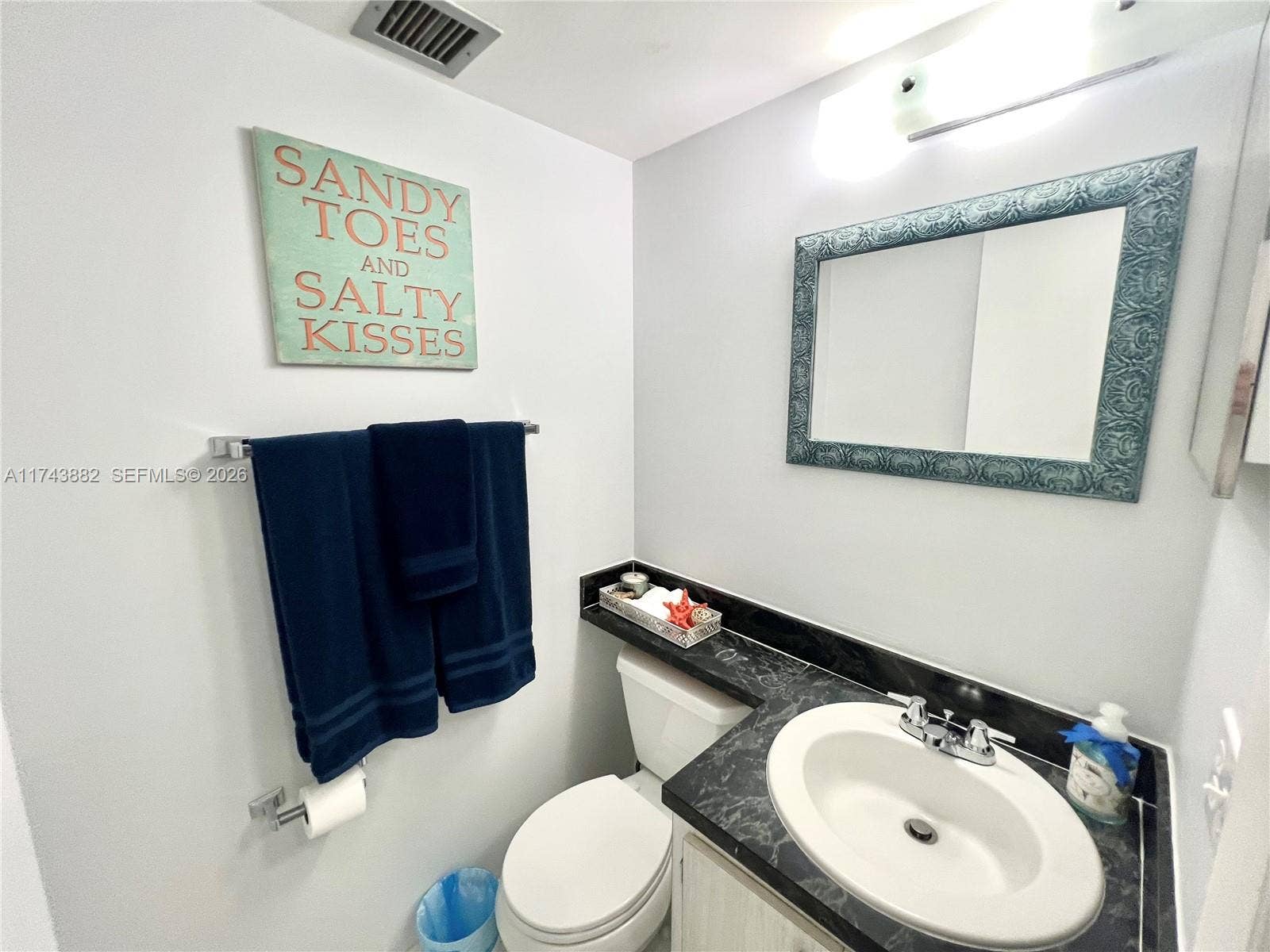 Hall Half Bath off Livingroom for Guests