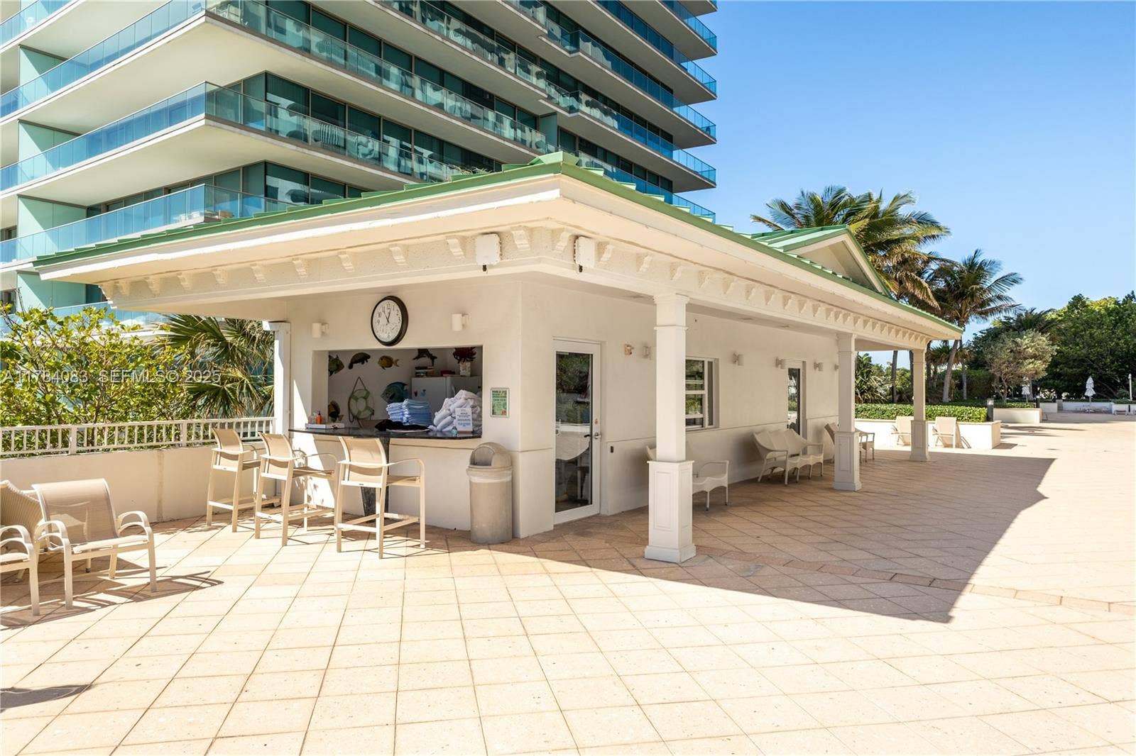 Pool Cabana with towel service.